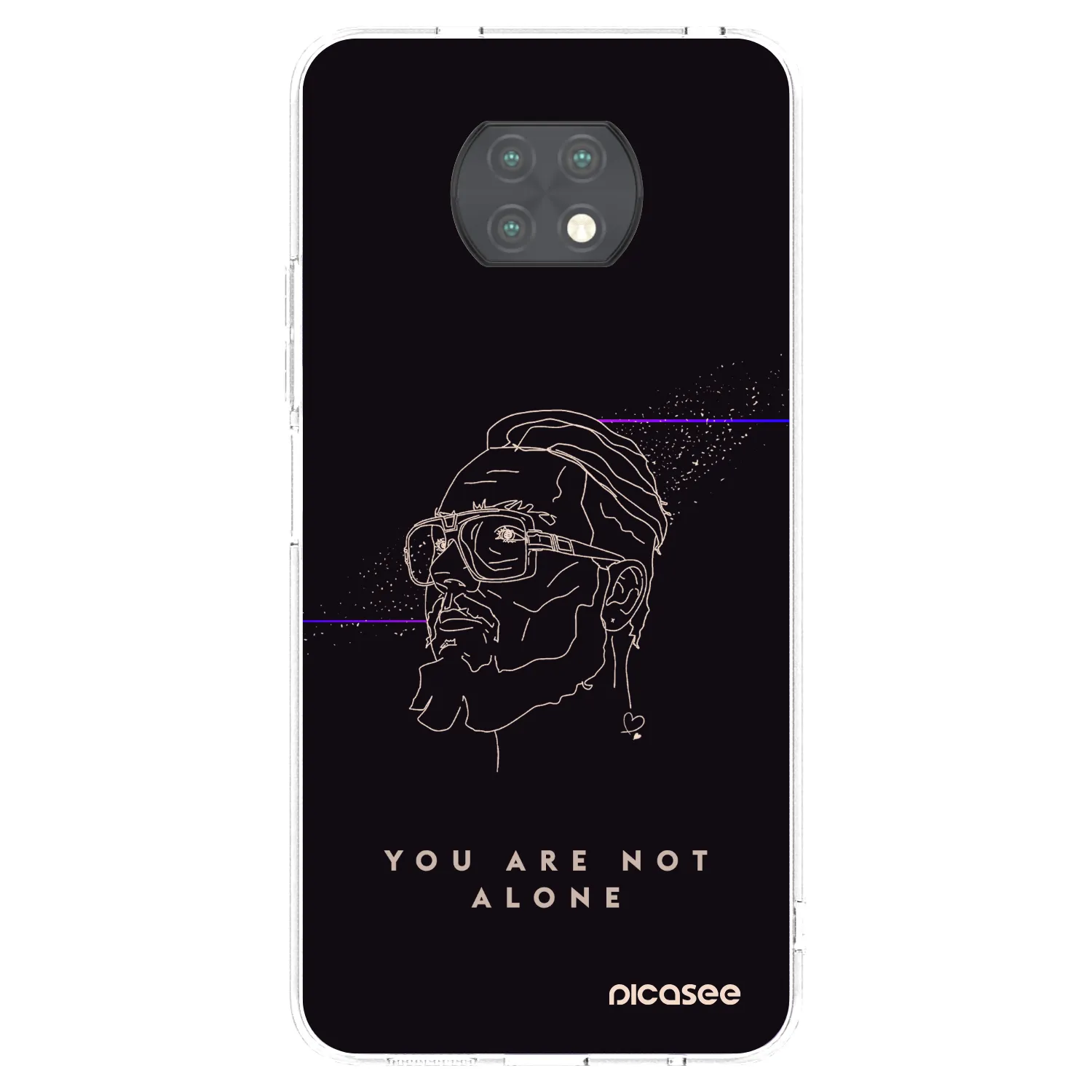 Picasee silikonový průhledný obal pro Xiaomi Redmi Note 9T - You are not alone
