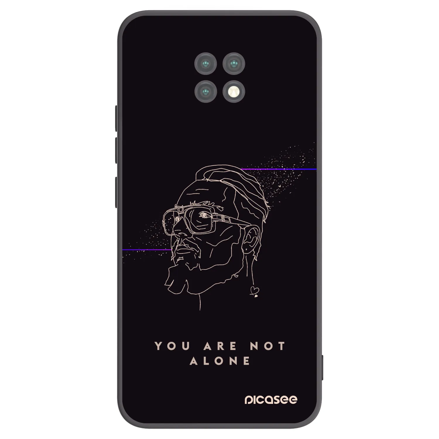 Picasee silikonový černý obal pro Xiaomi Redmi Note 9T - You are not alone