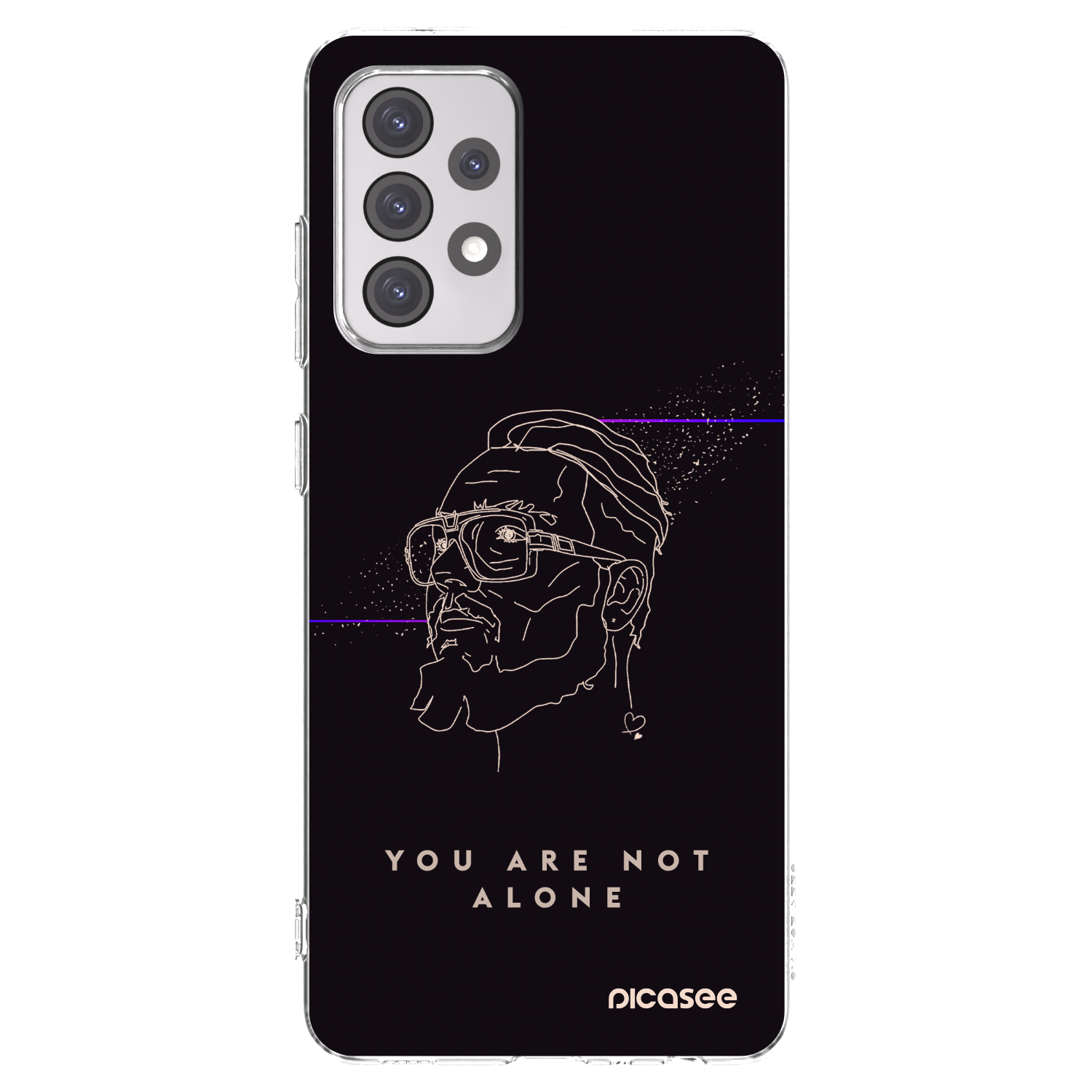 Picasee silikonový průhledný obal pro Samsung Galaxy A52s 5G A528B - You are not alone