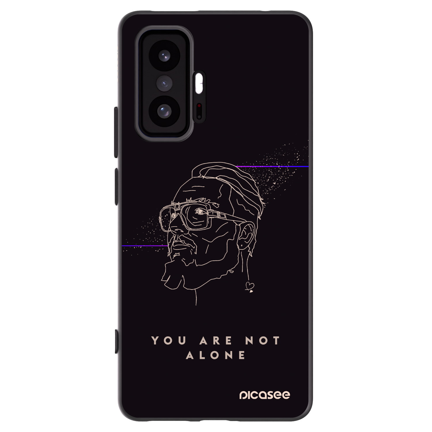 Picasee silikonový černý obal pro Xiaomi 11T Pro - You are not alone