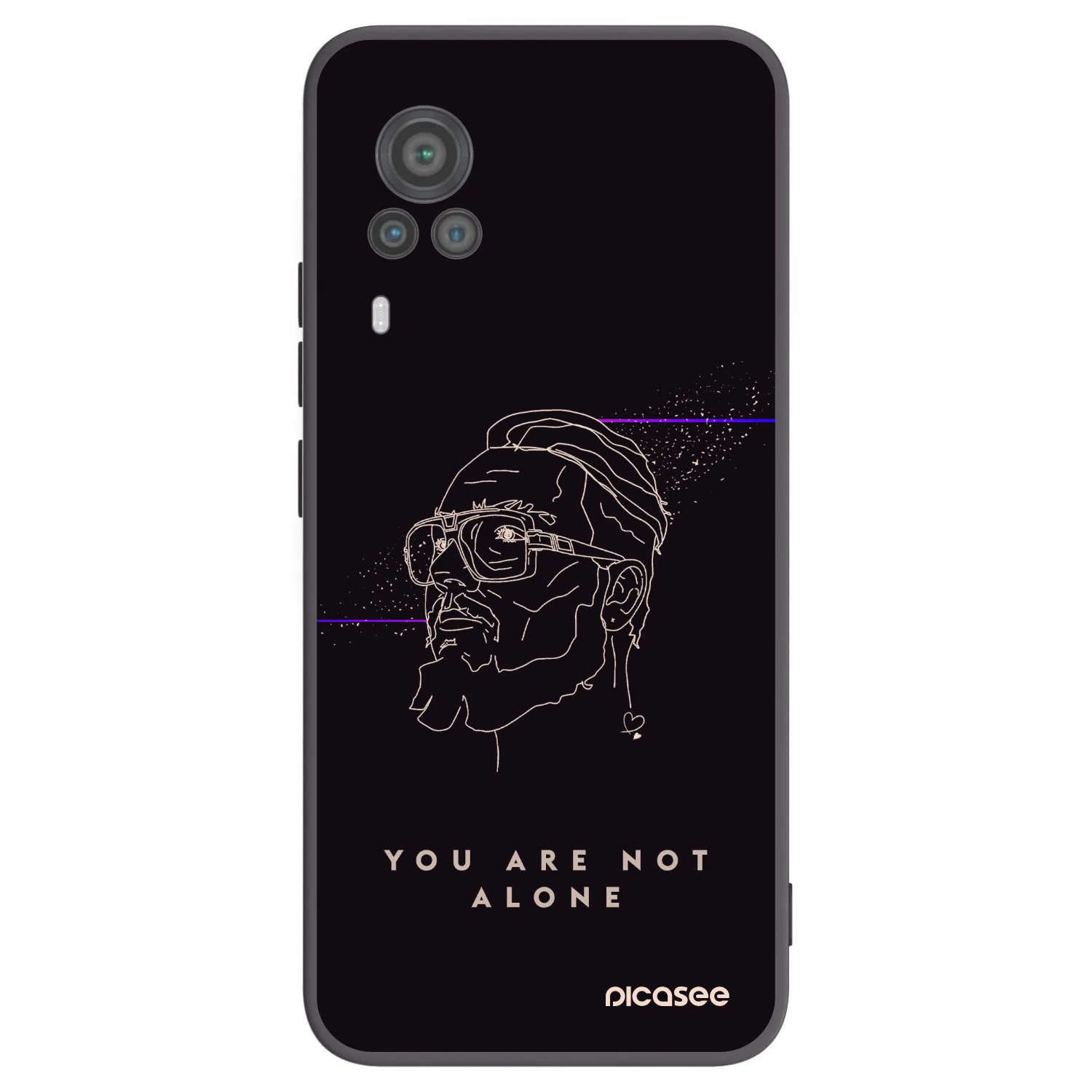 Picasee silikonový černý obal pro Vivo X60 Pro 5G - You are not alone