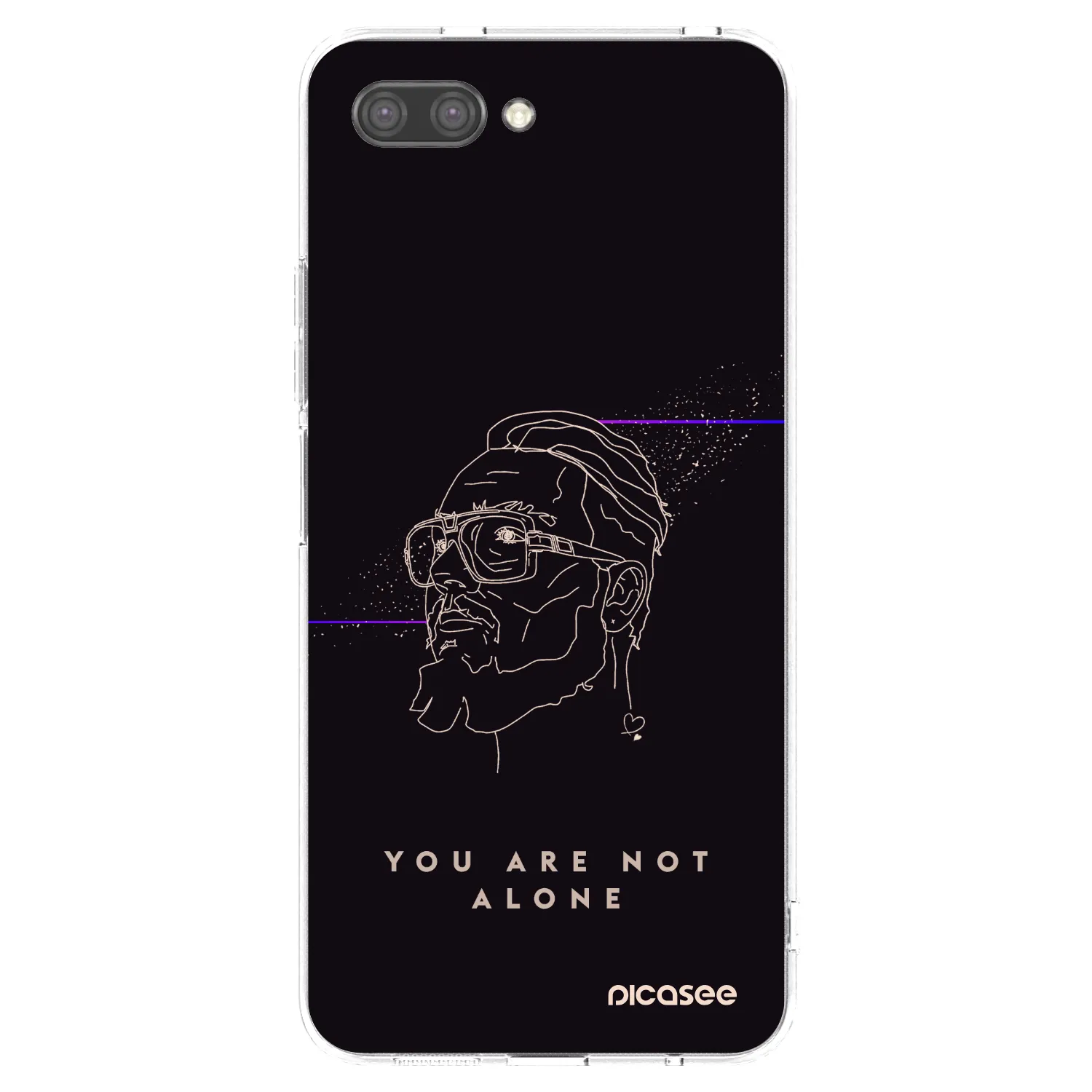 Picasee silikonový průhledný obal pro Honor 10 - You are not alone