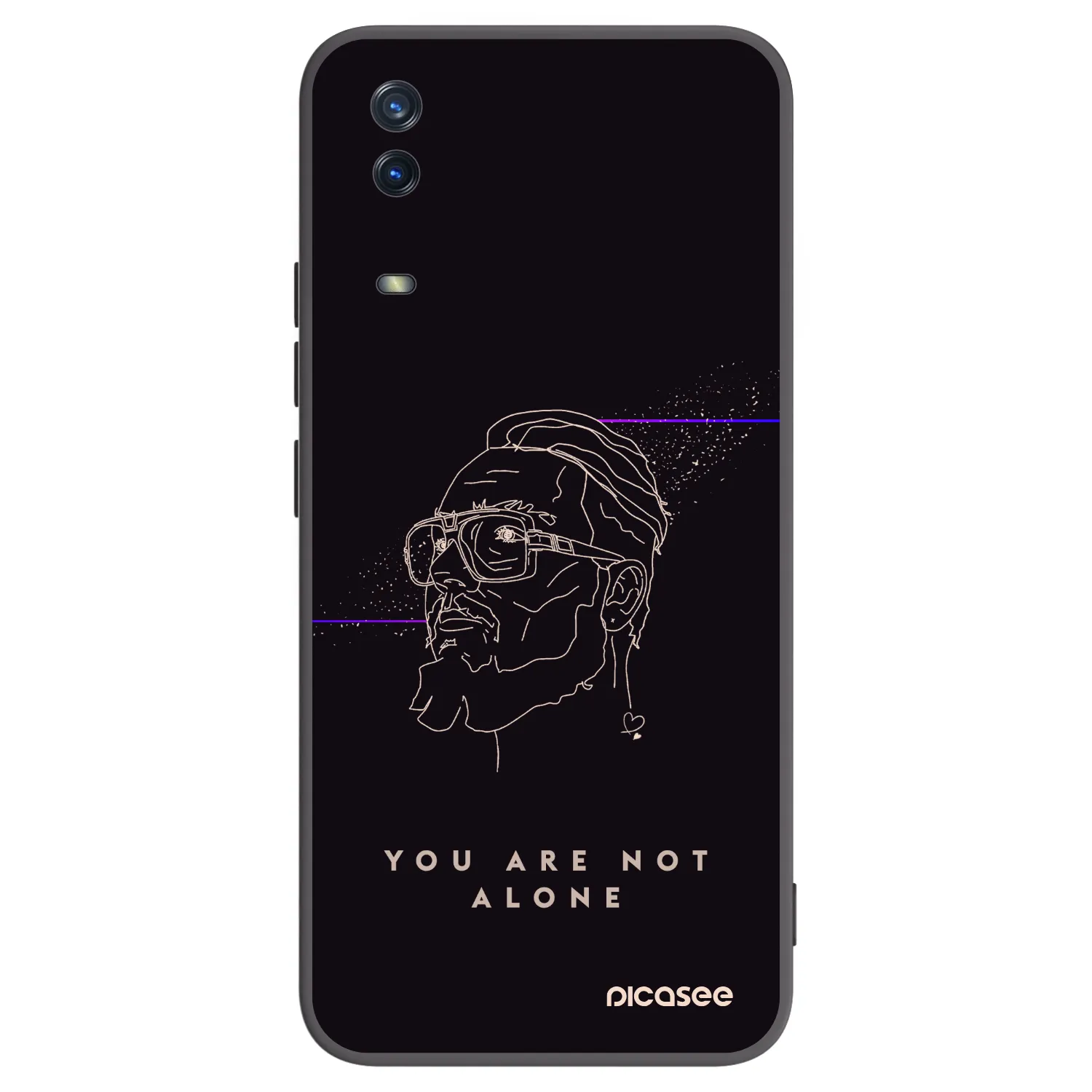 Picasee silikonový černý obal pro Vivo Y11s - You are not alone
