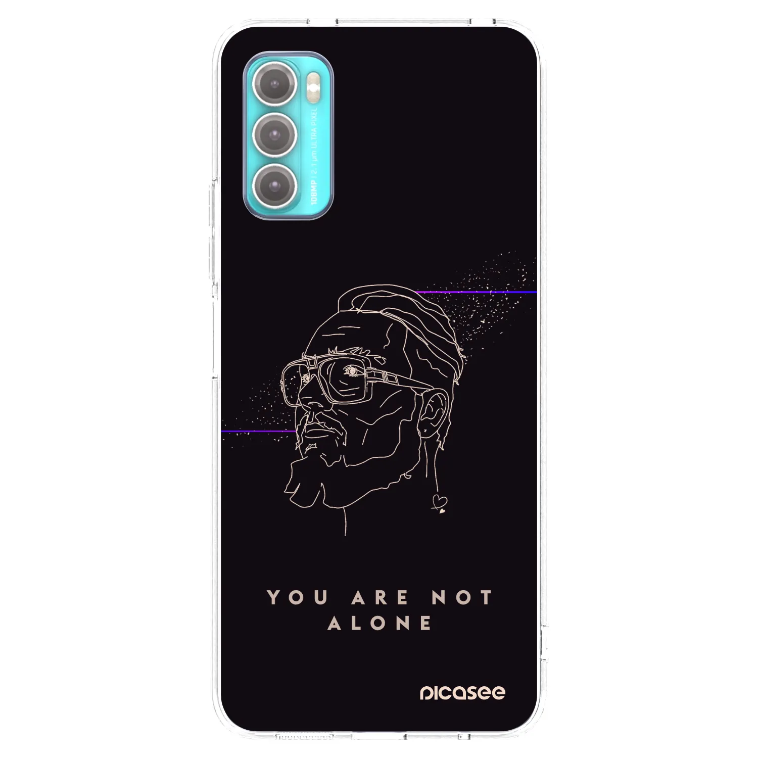 Picasee silikonový průhledný obal pro Motorola Moto G60 - You are not alone