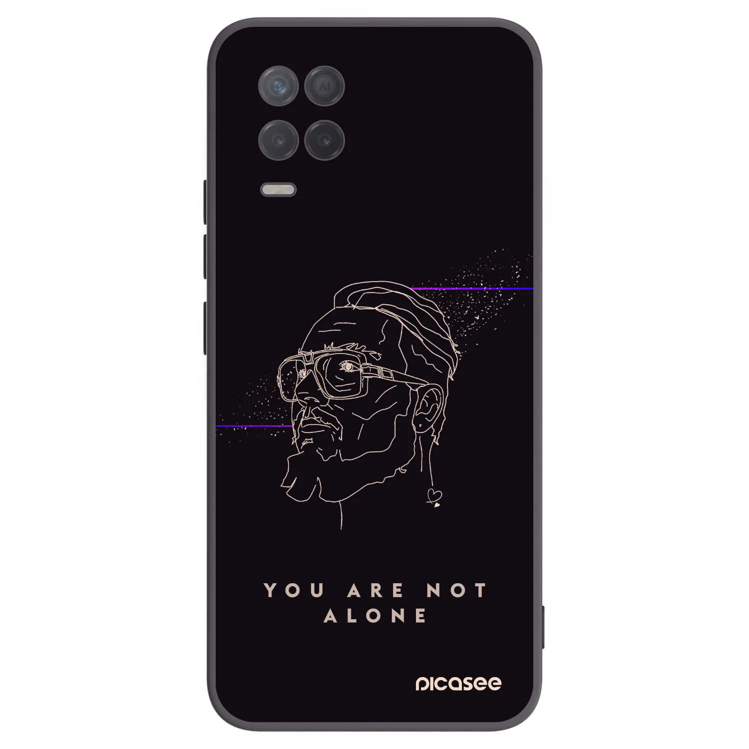 Picasee silikonový černý obal pro Realme 8 5G - You are not alone