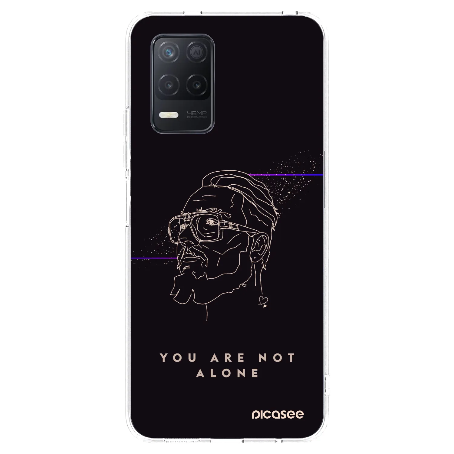 Picasee silikonový průhledný obal pro Realme 8 5G - You are not alone