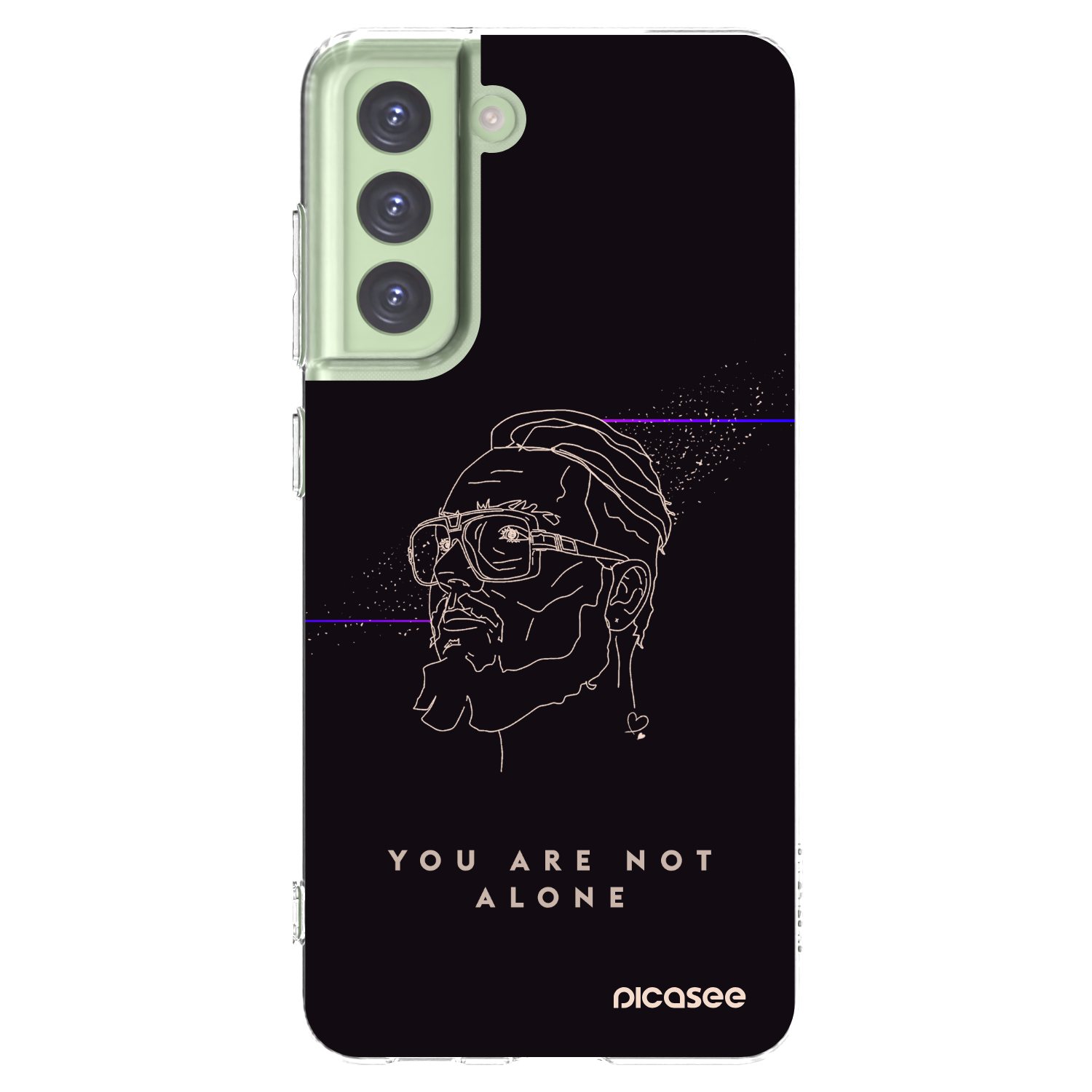 Picasee silikonový průhledný obal pro Samsung Galaxy S21 FE 5G - You are not alone
