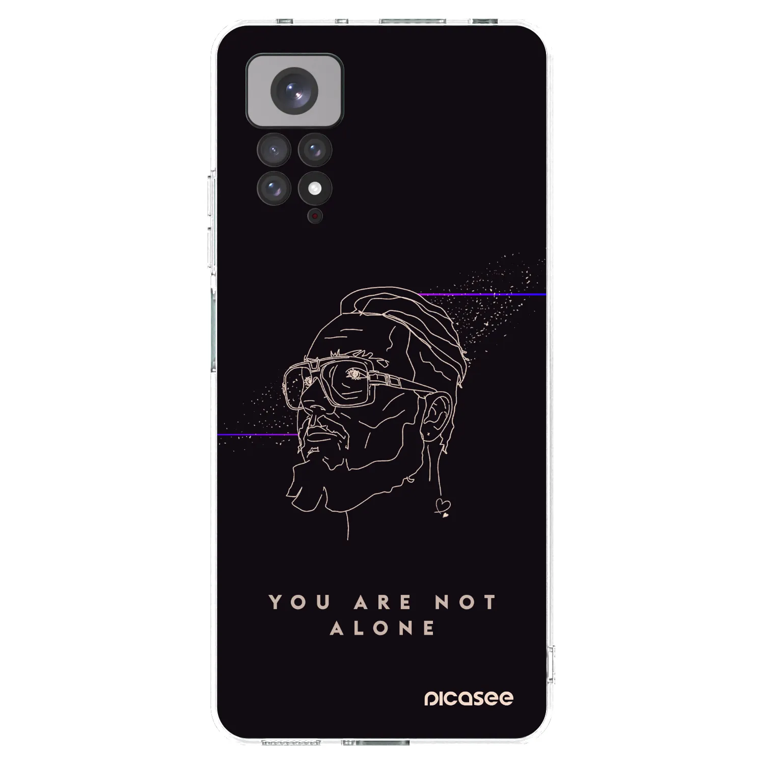 Picasee silikonový průhledný obal pro Xiaomi Redmi Note 11 - You are not alone