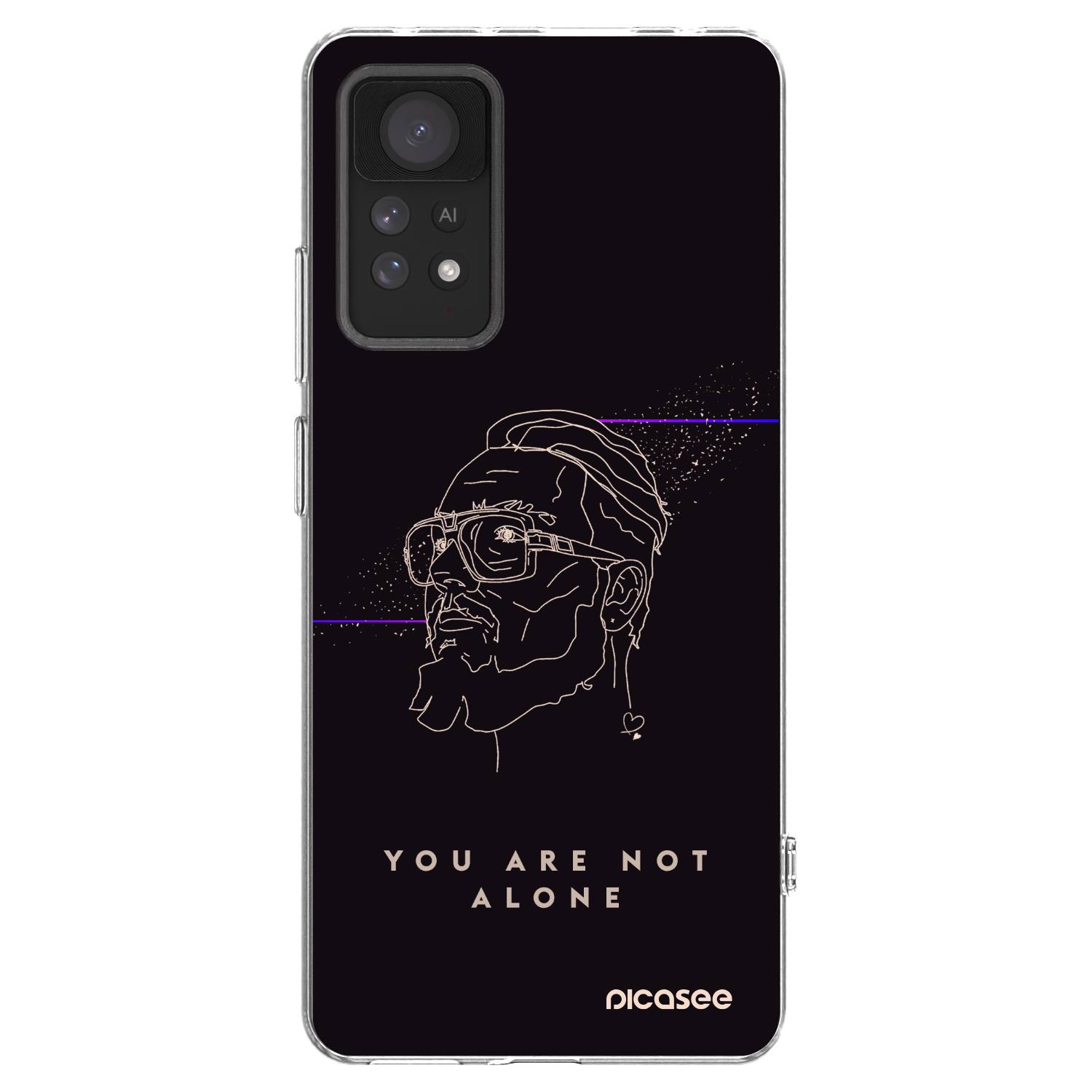 Picasee silikonový průhledný obal pro Xiaomi Redmi Note 11 Pro - You are not alone