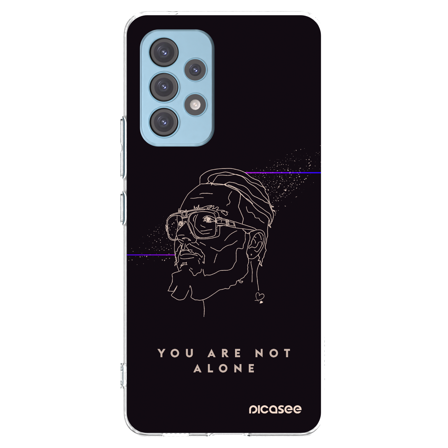Picasee silikonový průhledný obal pro Samsung Galaxy A53 5G A536 - You are not alone