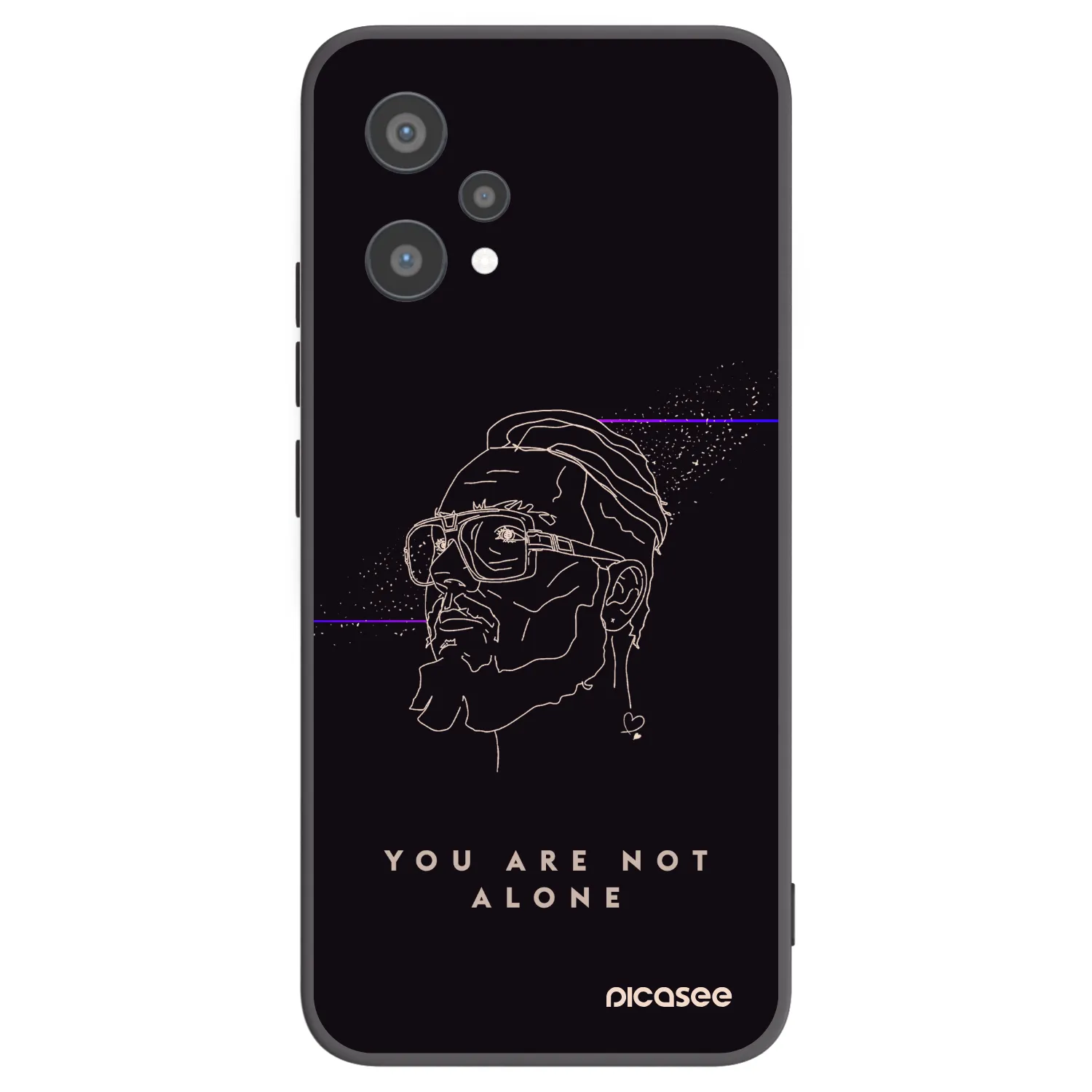 Picasee silikonový černý obal pro Realme 9 Pro 5G - You are not alone