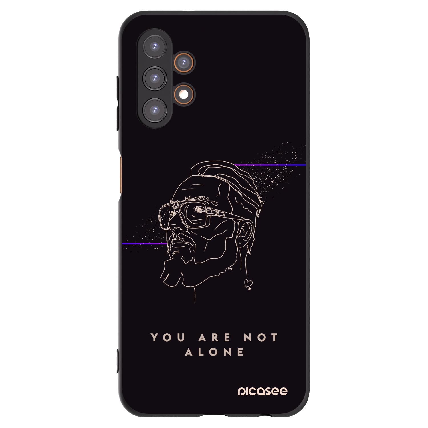 Picasee silikonový černý obal pro Samsung Galaxy A13 4G A135 - You are not alone