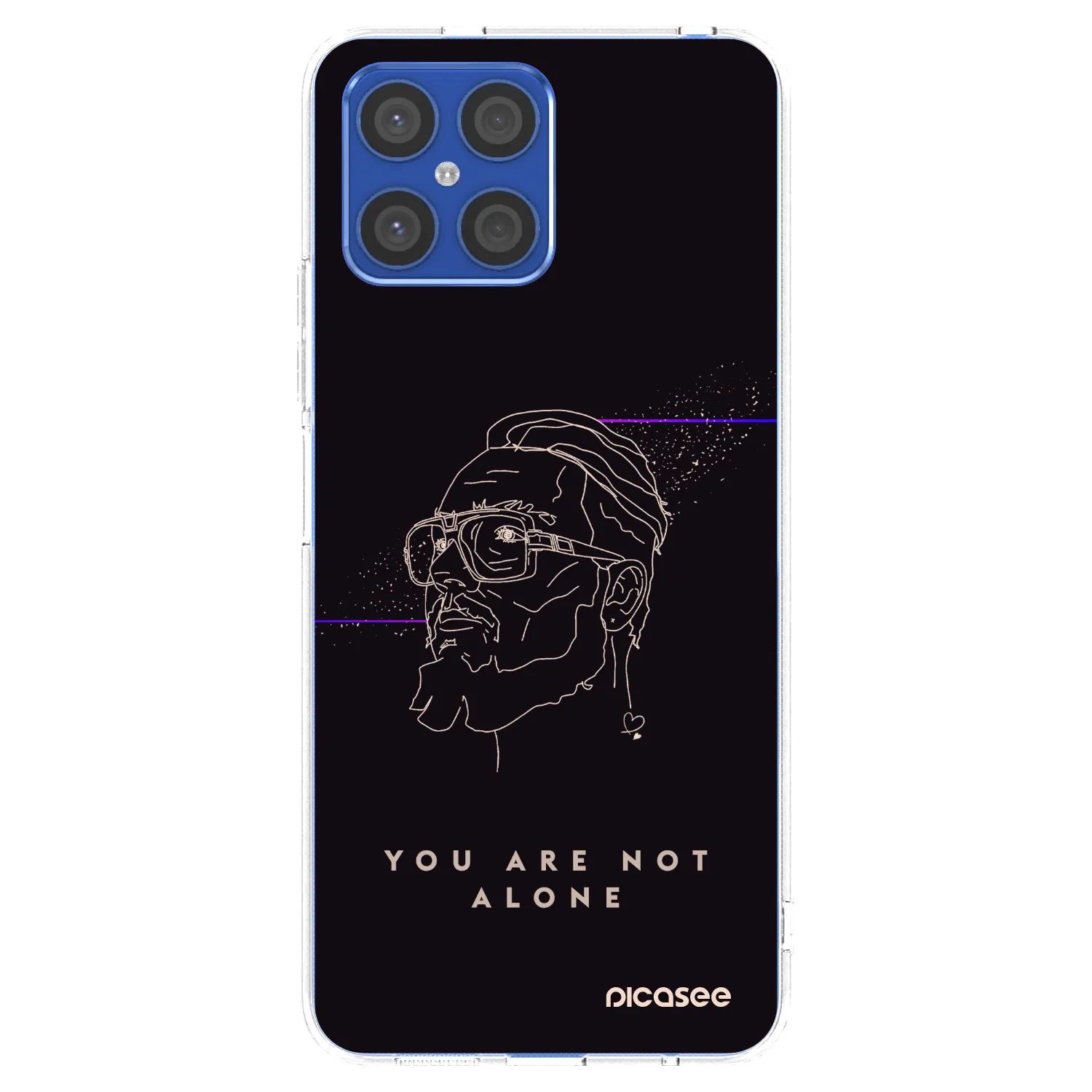 Picasee silikonový průhledný obal pro Honor X8 4G - You are not alone
