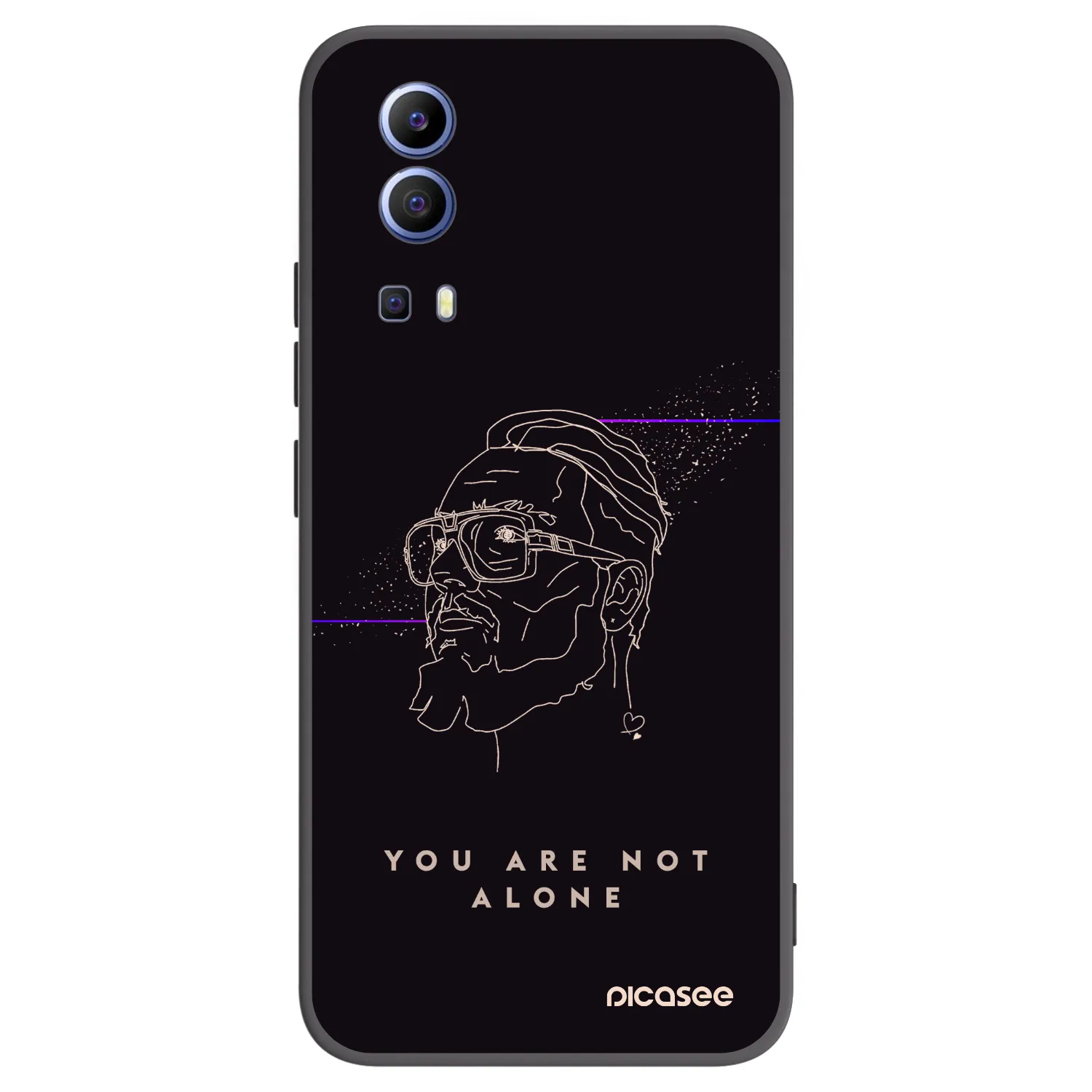 Picasee silikonový černý obal pro Vivo Y52 5G - You are not alone