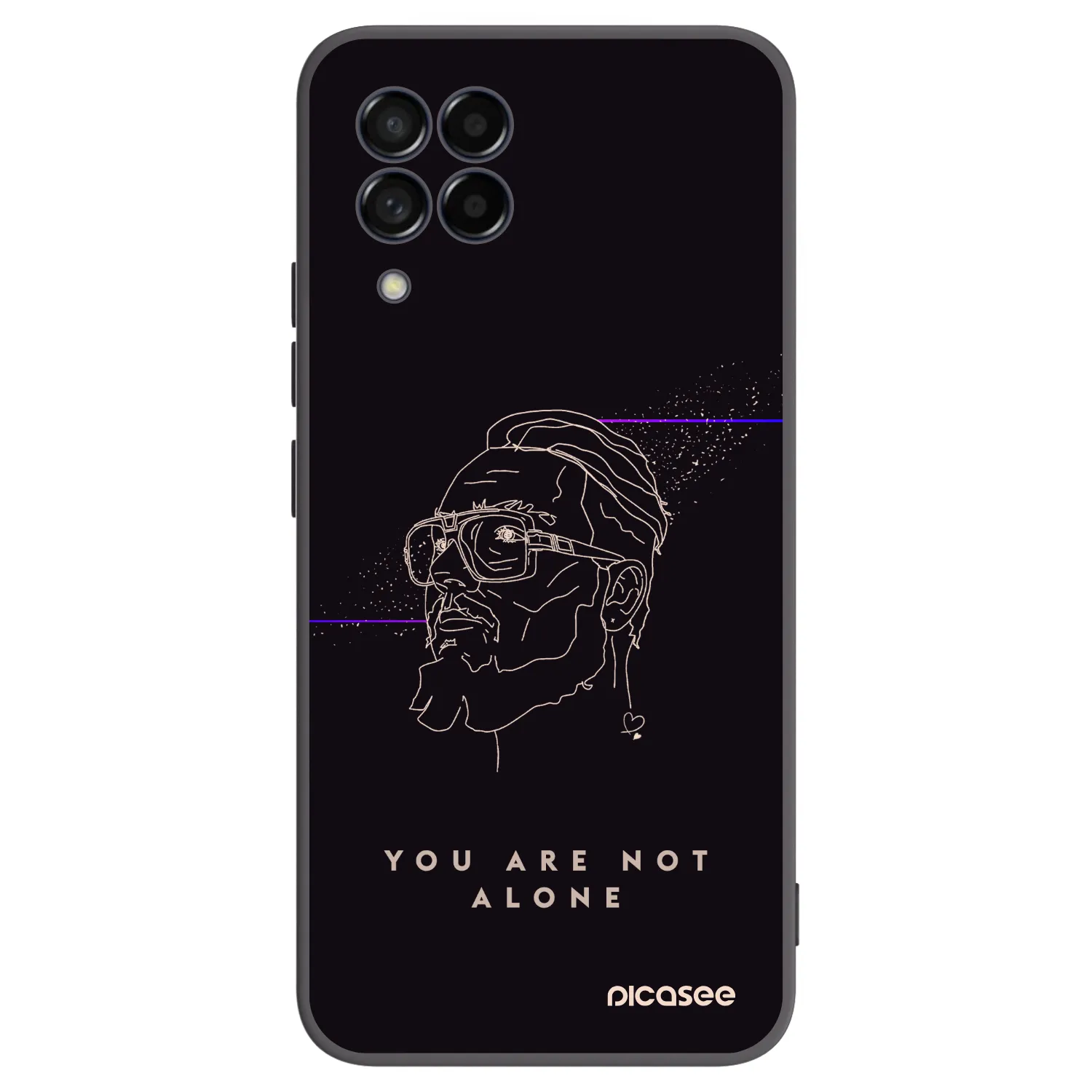 Picasee silikonový černý obal pro Samsung Galaxy M53 5G - You are not alone