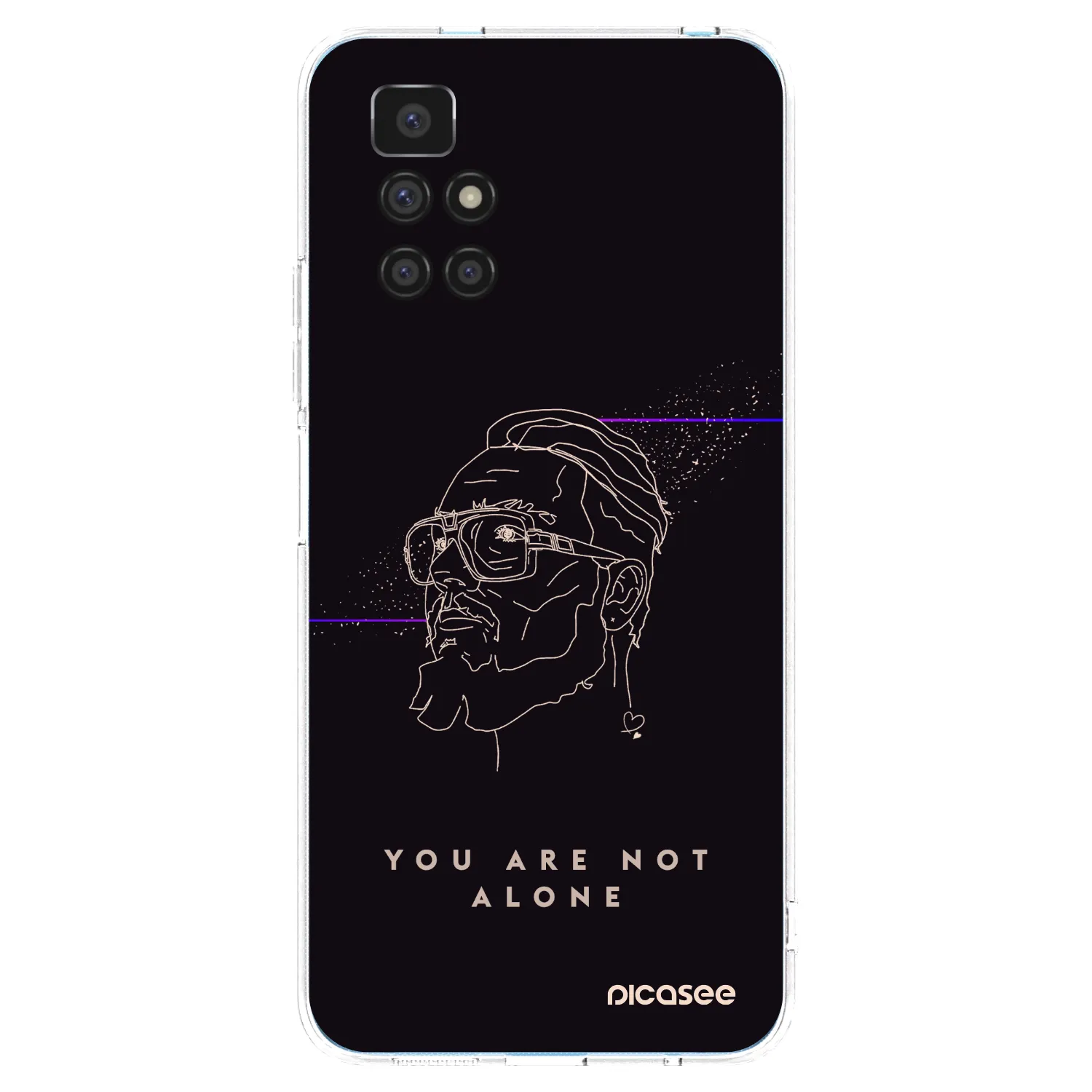 Picasee silikonový průhledný obal pro Xiaomi Redmi 10 (2022) - You are not alone