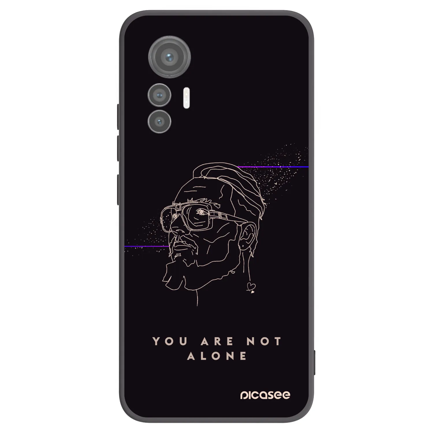 Picasee silikonový černý obal pro Xiaomi 12 Lite - You are not alone
