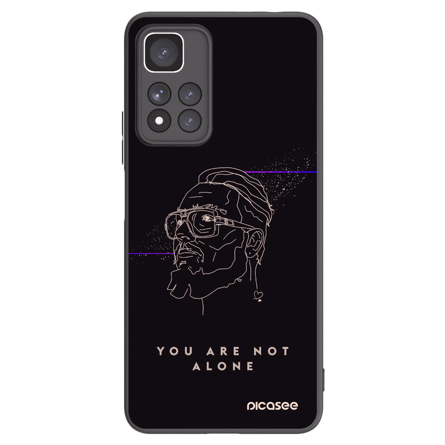 Picasee silikonový černý obal pro Xiaomi Redmi Note 11 Pro+ 5G - You are not alone