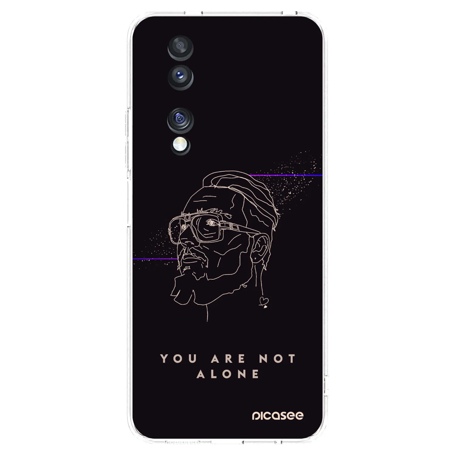 Picasee silikonový průhledný obal pro Honor 70 - You are not alone