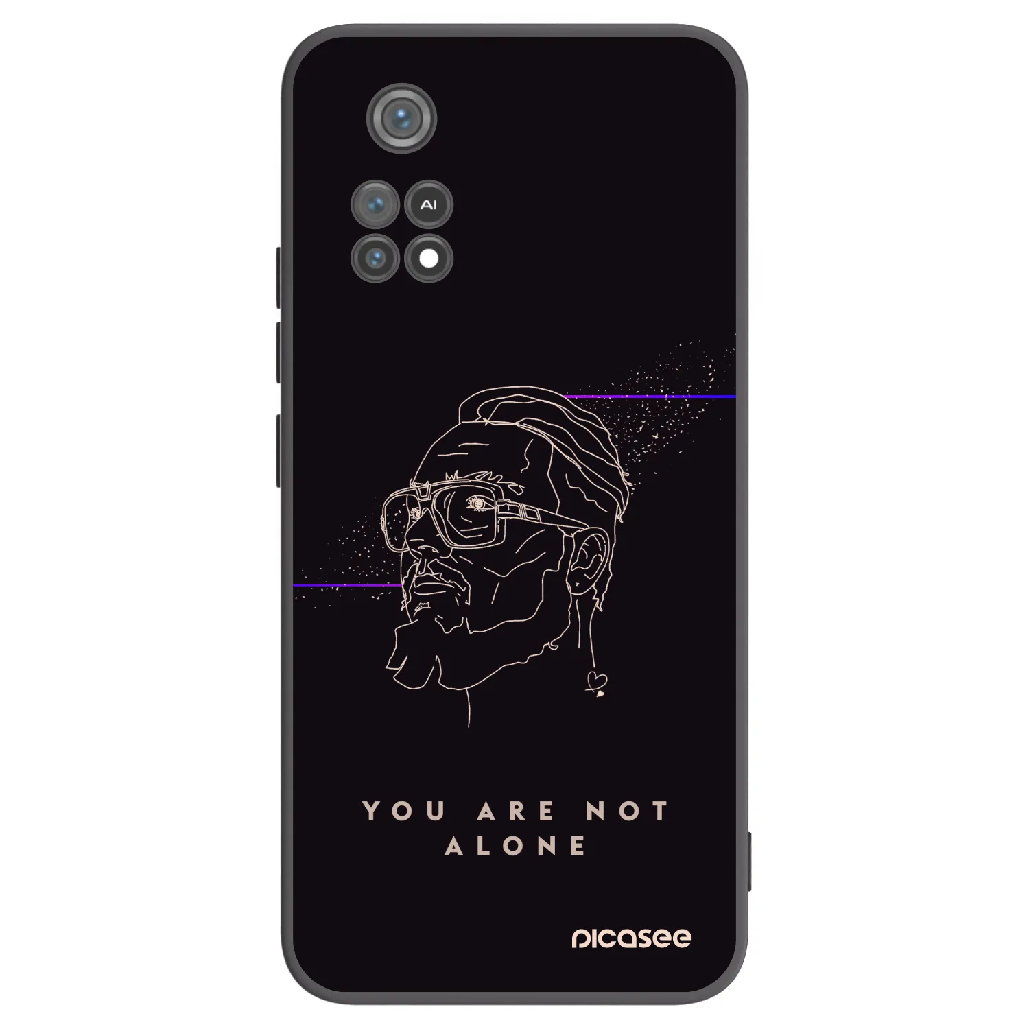 Picasee silikonový černý obal pro Xiaomi Poco M4 Pro - You are not alone