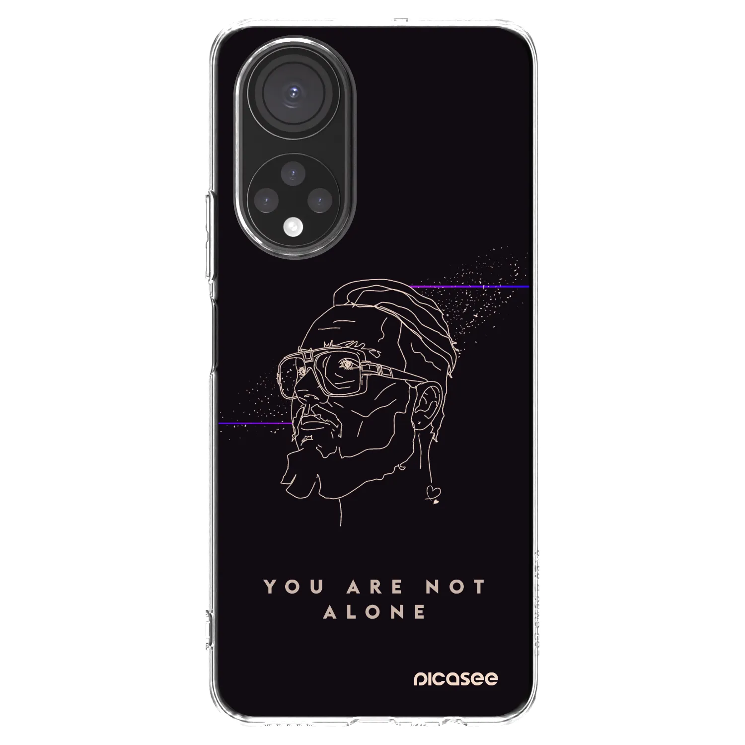 Picasee silikonový průhledný obal pro Honor X7 - You are not alone