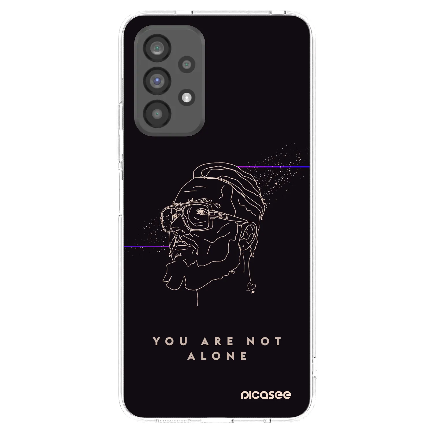 Picasee silikonový průhledný obal pro Samsung Galaxy A73 5G - You are not alone