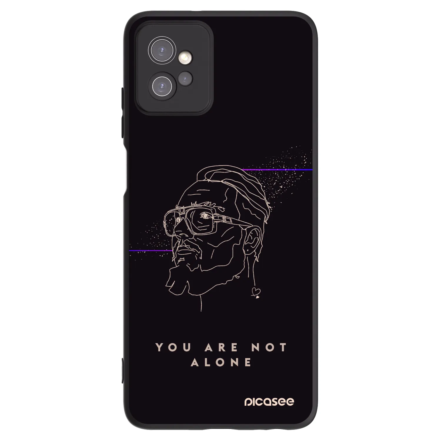 Picasee silikonový černý obal pro Motorola Moto G32 - You are not alone