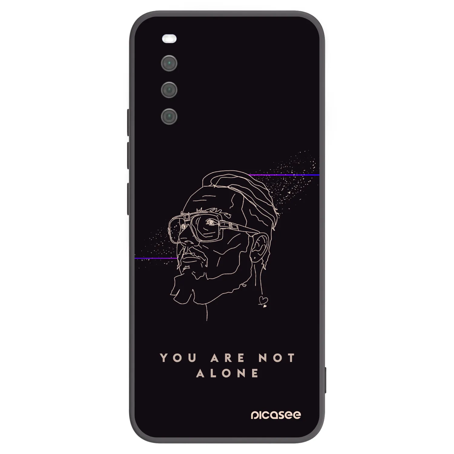 Picasee silikonový černý obal pro Sony Xperia 10 III - You are not alone