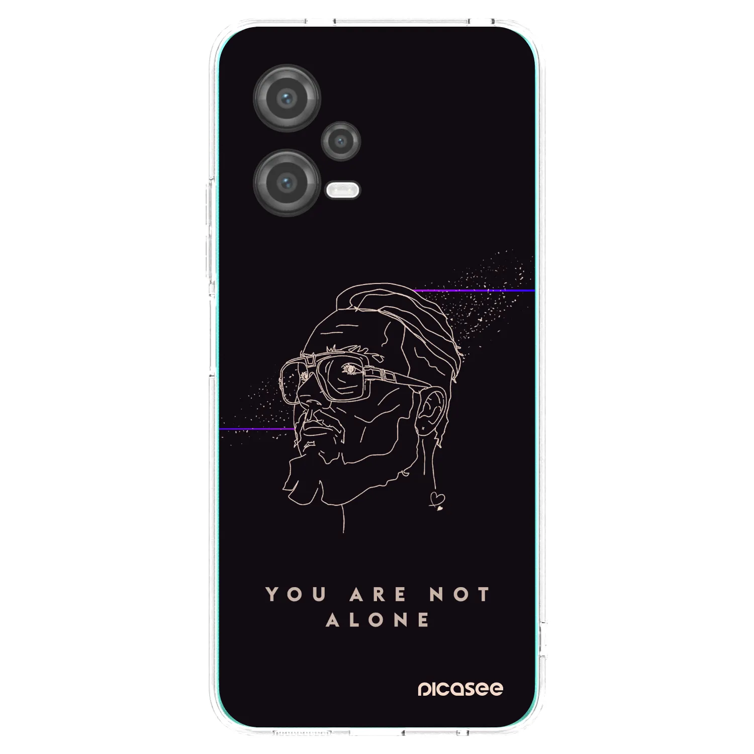 Picasee silikonový průhledný obal pro Xiaomi Poco X5 - You are not alone