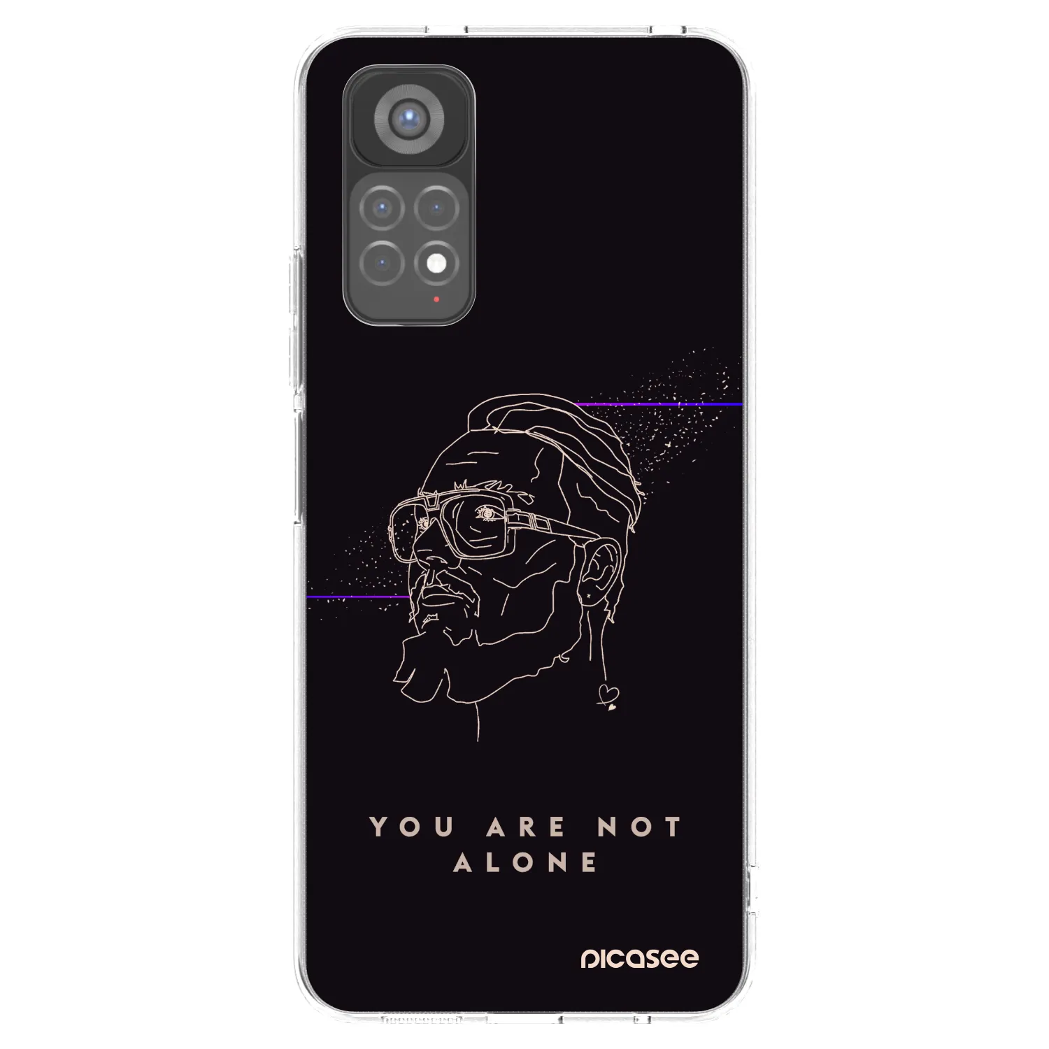 Picasee silikonový průhledný obal pro Xiaomi Redmi Note 11S 5G - You are not alone