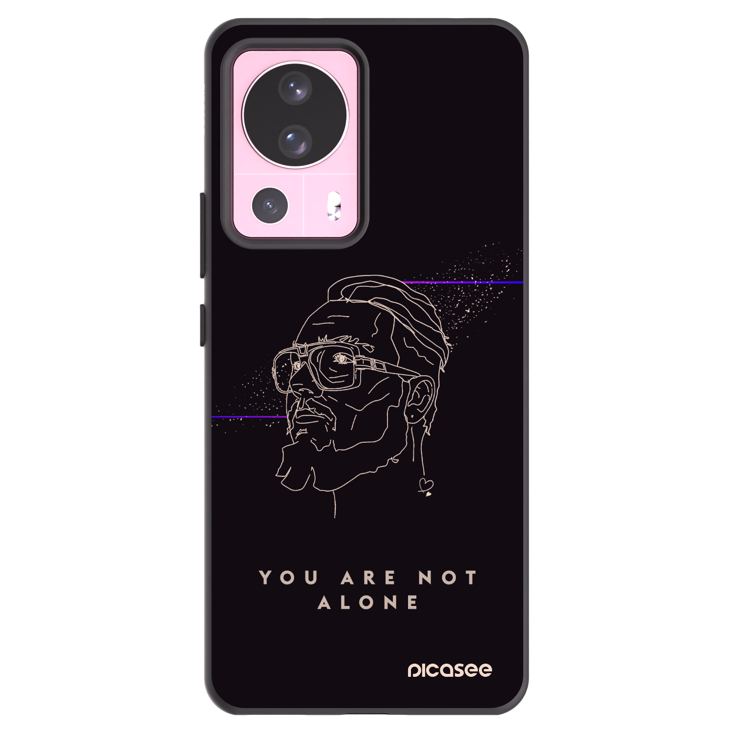Picasee silikonový černý obal pro Xiaomi 13 Lite - You are not alone