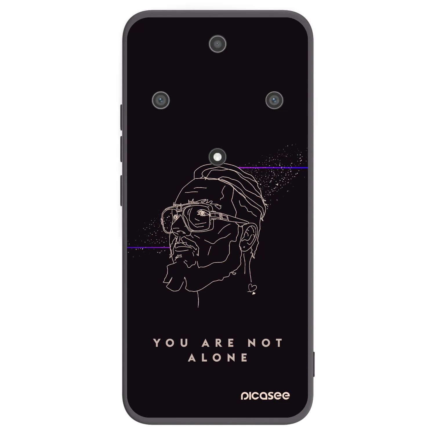 Picasee silikonový černý obal pro Honor Magic5 Lite 5G - You are not alone