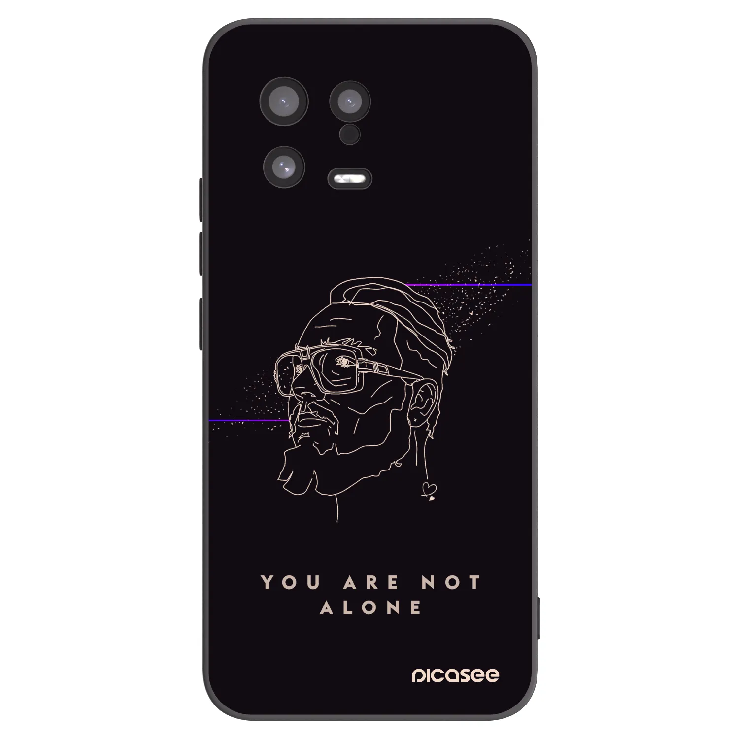 Picasee silikonový černý obal pro Xiaomi 13 - You are not alone
