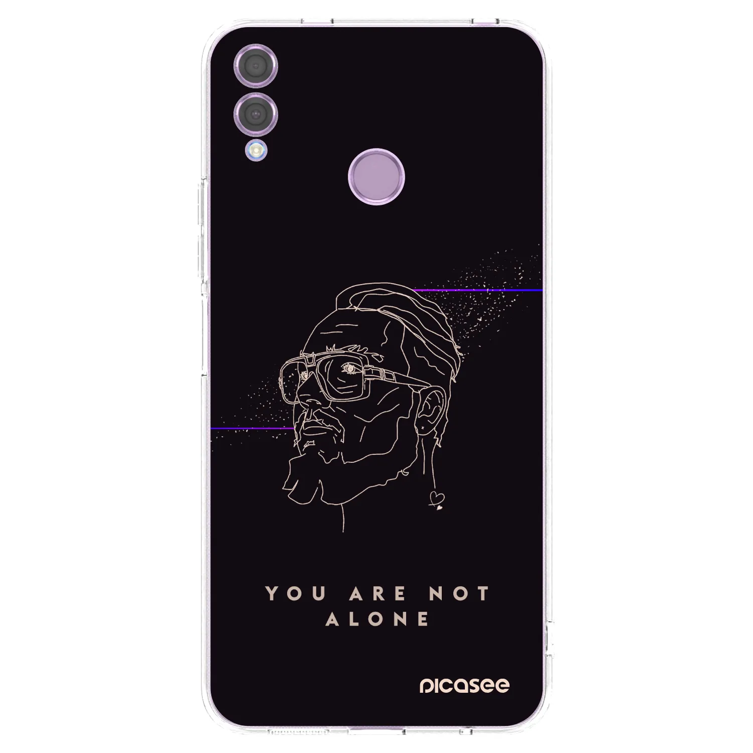 Picasee silikonový průhledný obal pro Honor 8X - You are not alone