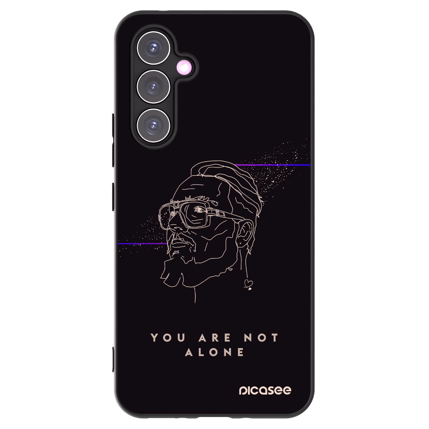 Picasee silikonový černý obal pro Samsung Galaxy A54 5G A546B - You are not alone