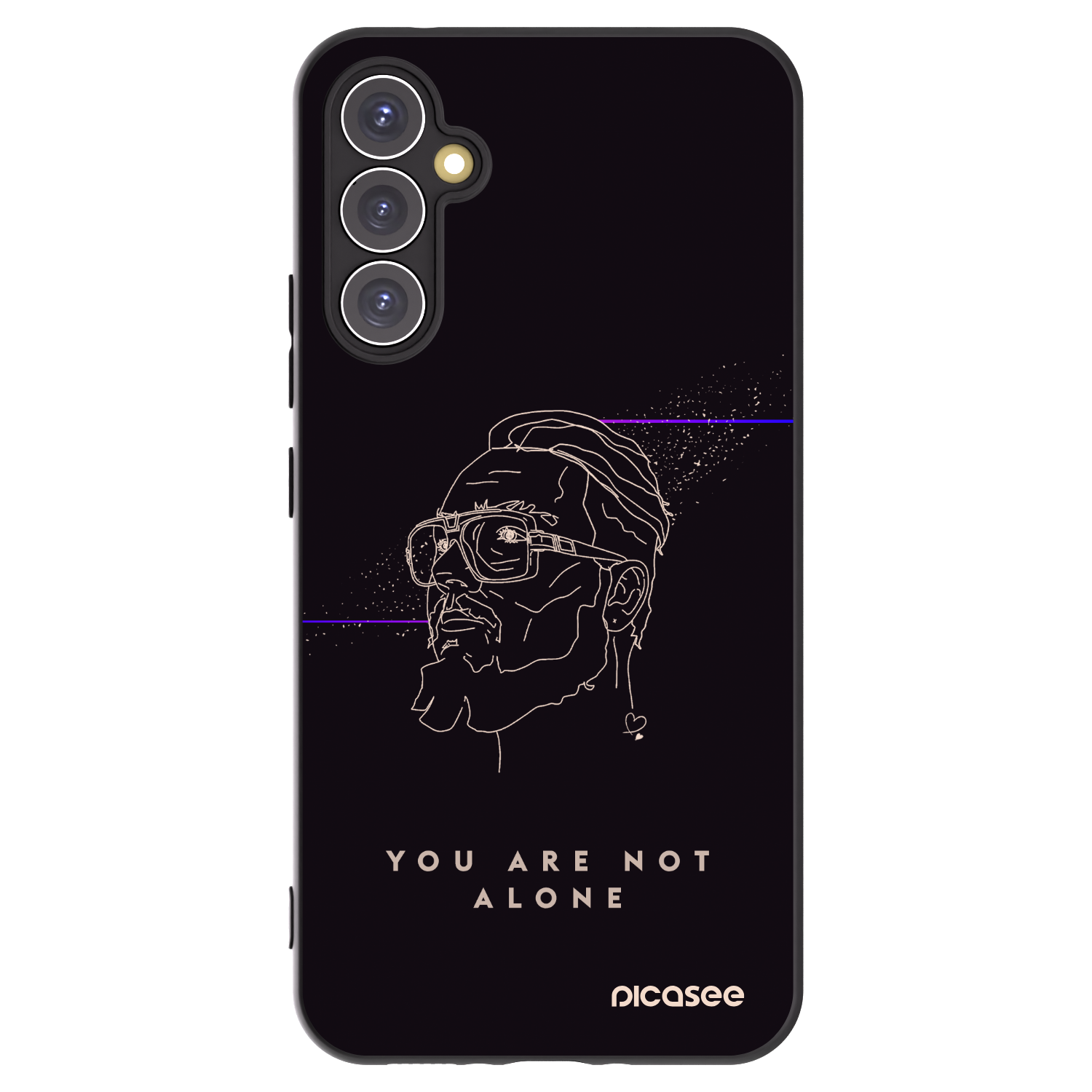 Picasee silikonový černý obal pro Samsung Galaxy A34 5G A346B - You are not alone