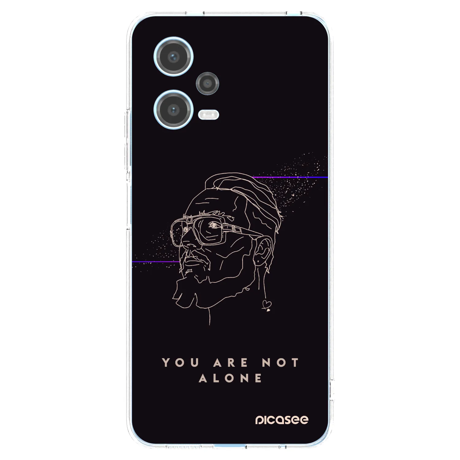 Picasee silikonový průhledný obal pro Xiaomi Redmi Note 12 5G - You are not alone