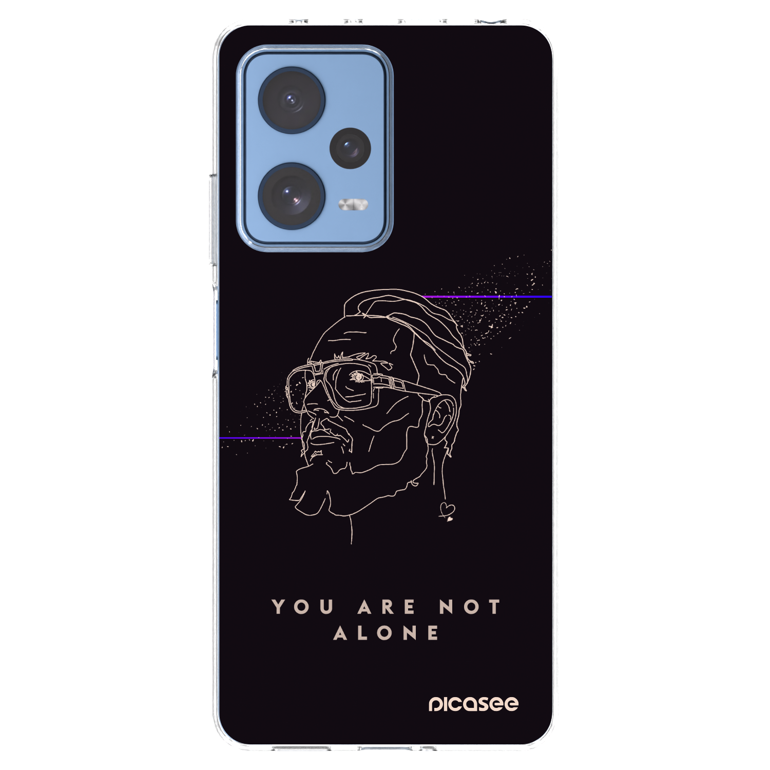 Picasee silikonový průhledný obal pro Xiaomi Redmi Note 12 Pro 5G - You are not alone