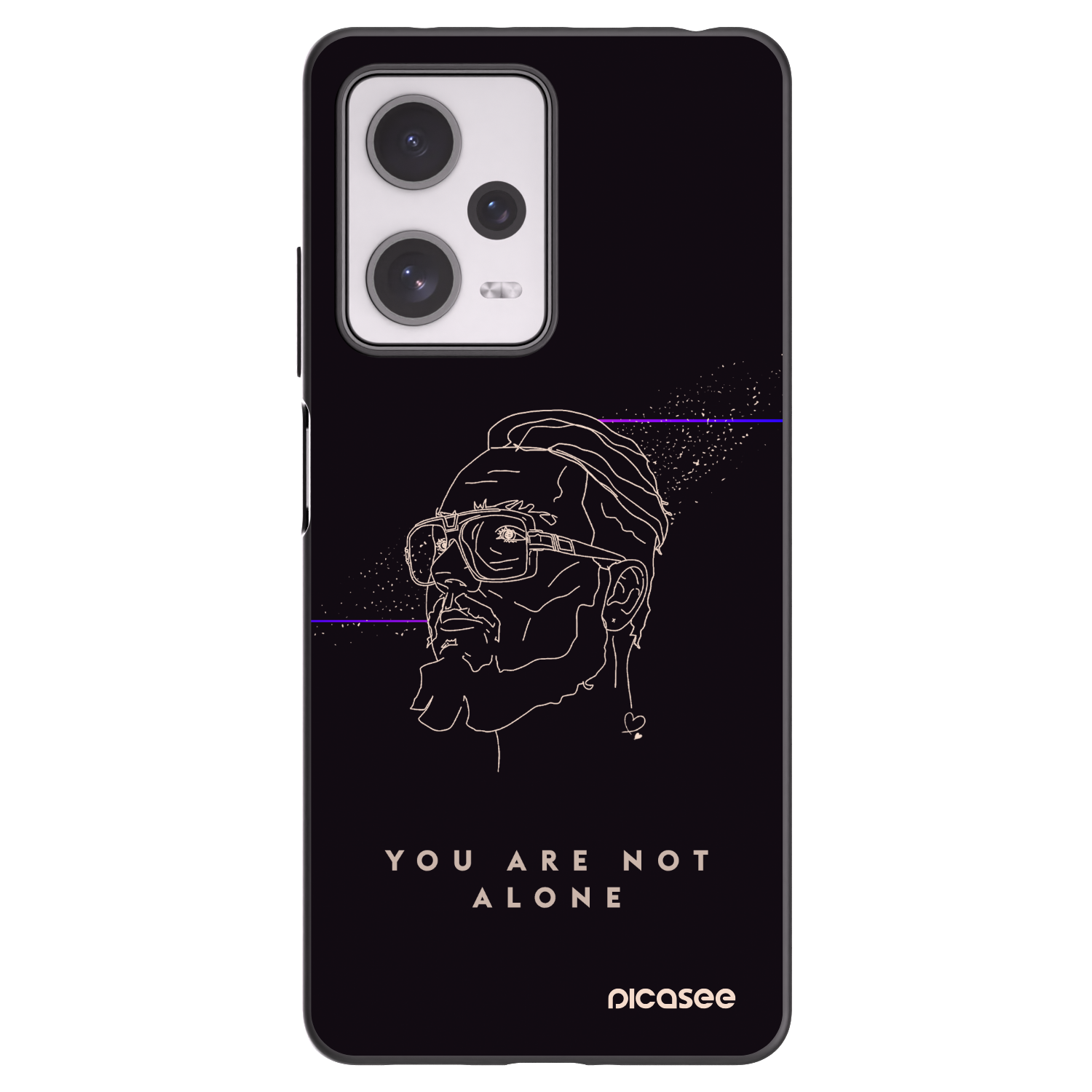 Picasee silikonový černý obal pro Xiaomi Redmi Note 12 Pro+ 5G - You are not alone