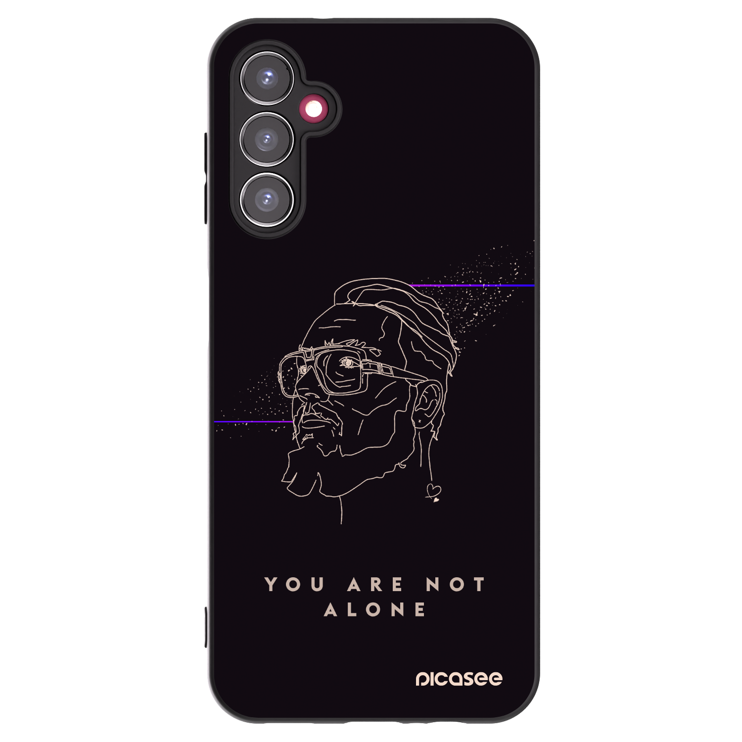 Picasee silikonový černý obal pro Samsung Galaxy A14 4G A145R - You are not alone