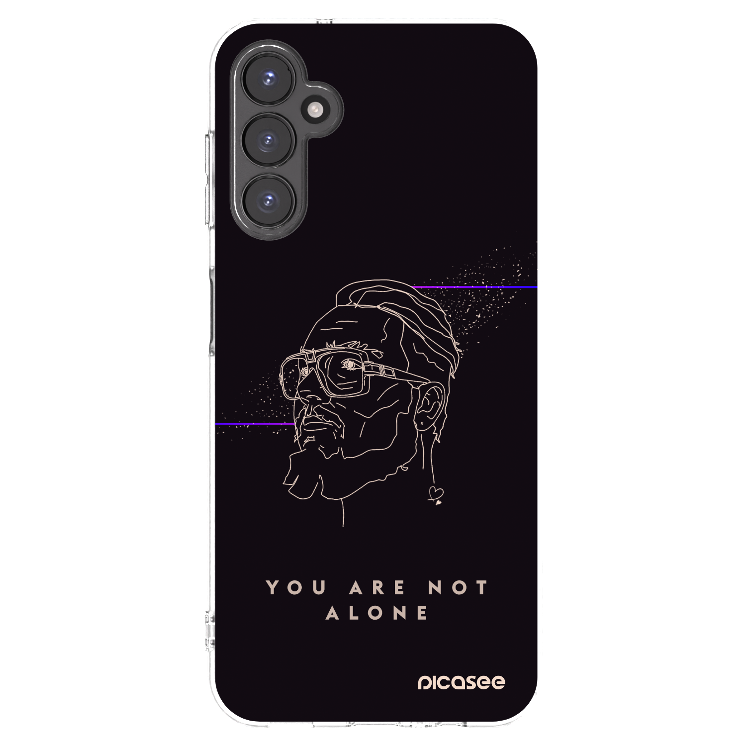 Picasee silikonový průhledný obal pro Samsung Galaxy A14 4G A145R - You are not alone