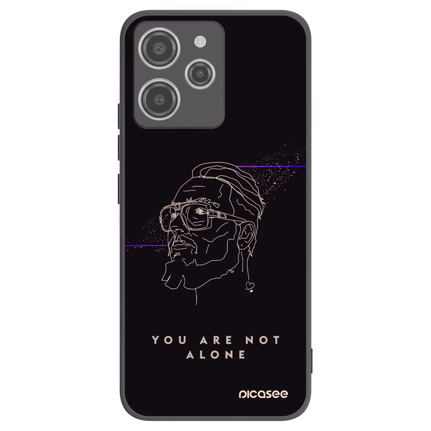 Picasee silikonový černý obal pro Xiaomi Redmi 12 4G - You are not alone