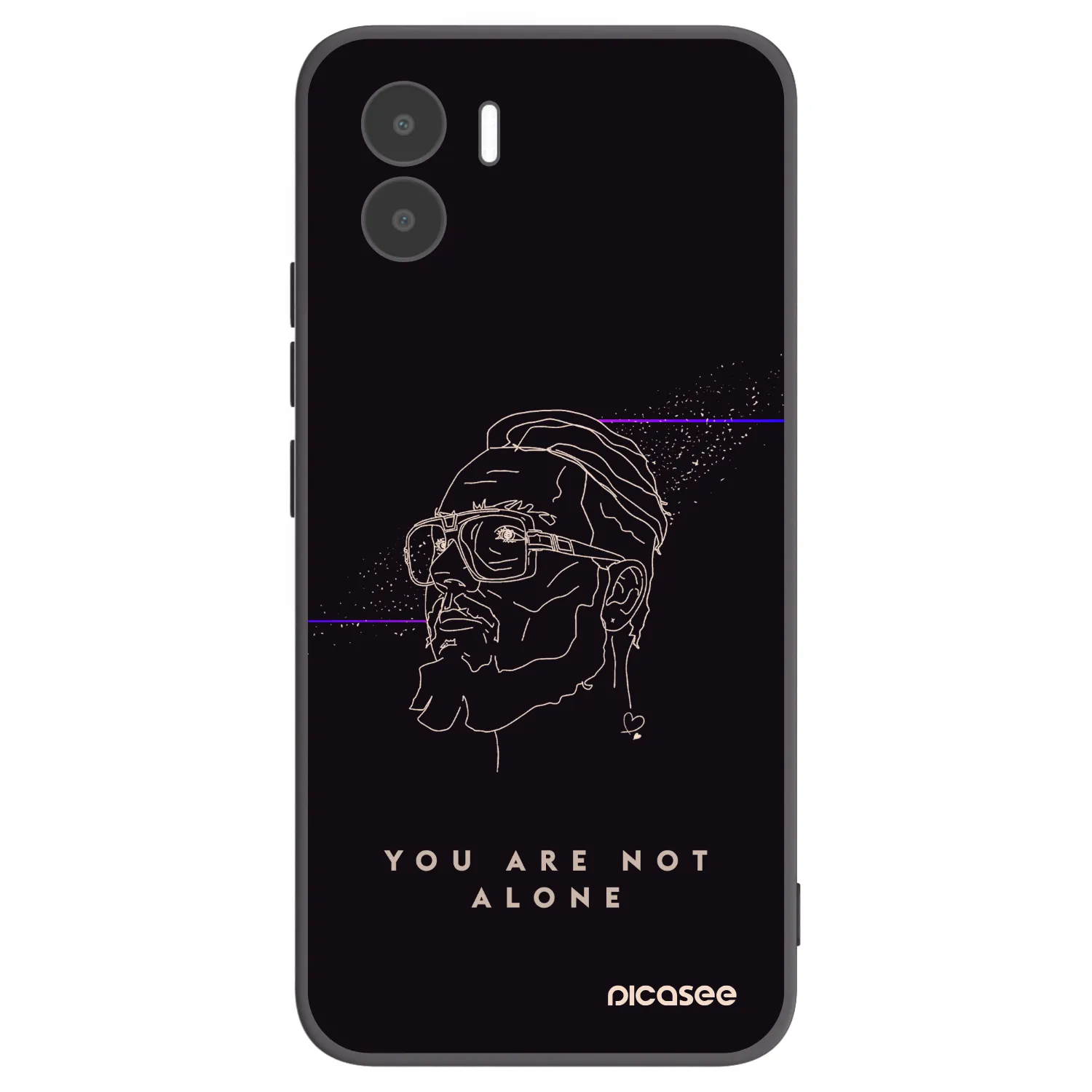 Picasee silikonový černý obal pro Xiaomi Redmi A2 - You are not alone