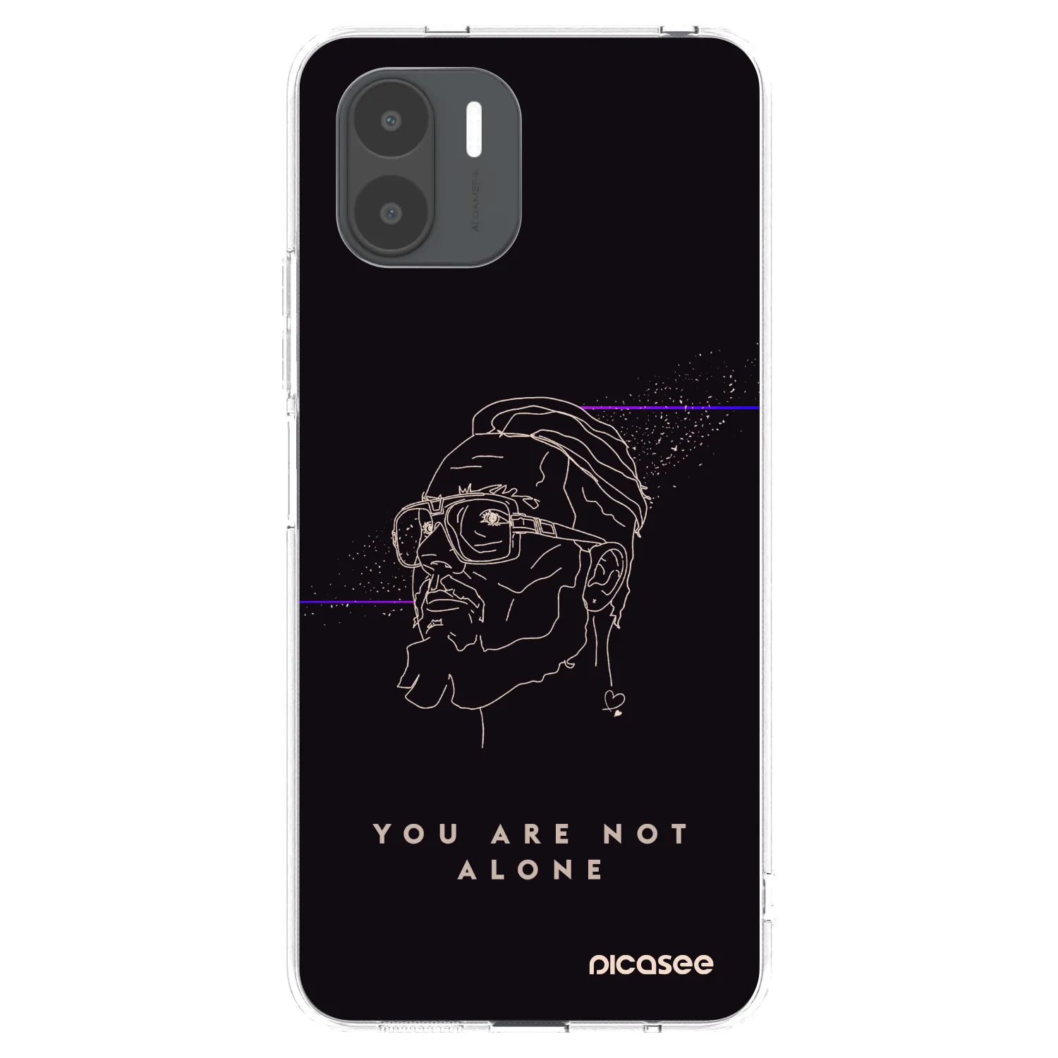 Picasee silikonový průhledný obal pro Xiaomi Redmi A2 - You are not alone