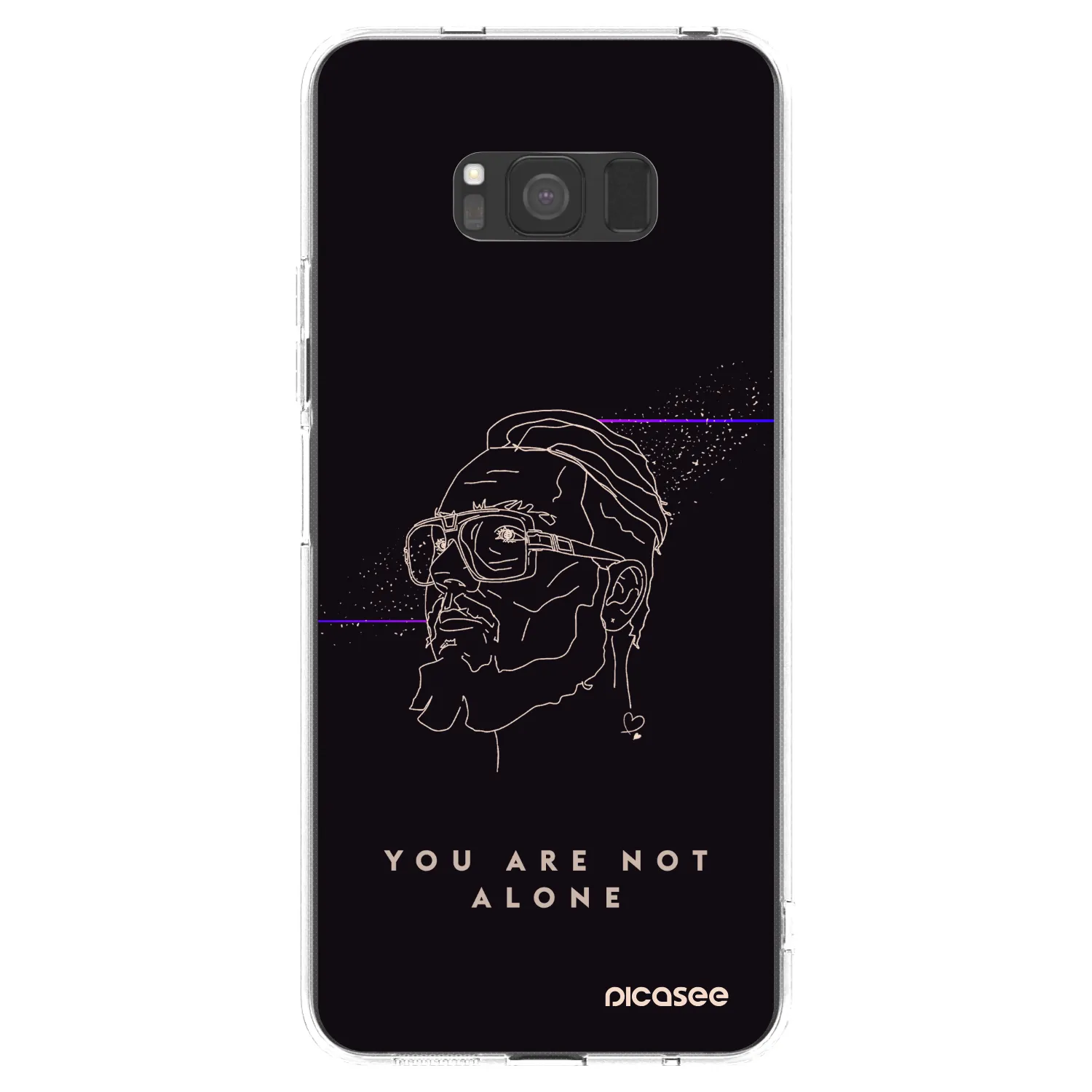 Picasee silikonový průhledný obal pro Samsung Galaxy S8 G950F - You are not alone