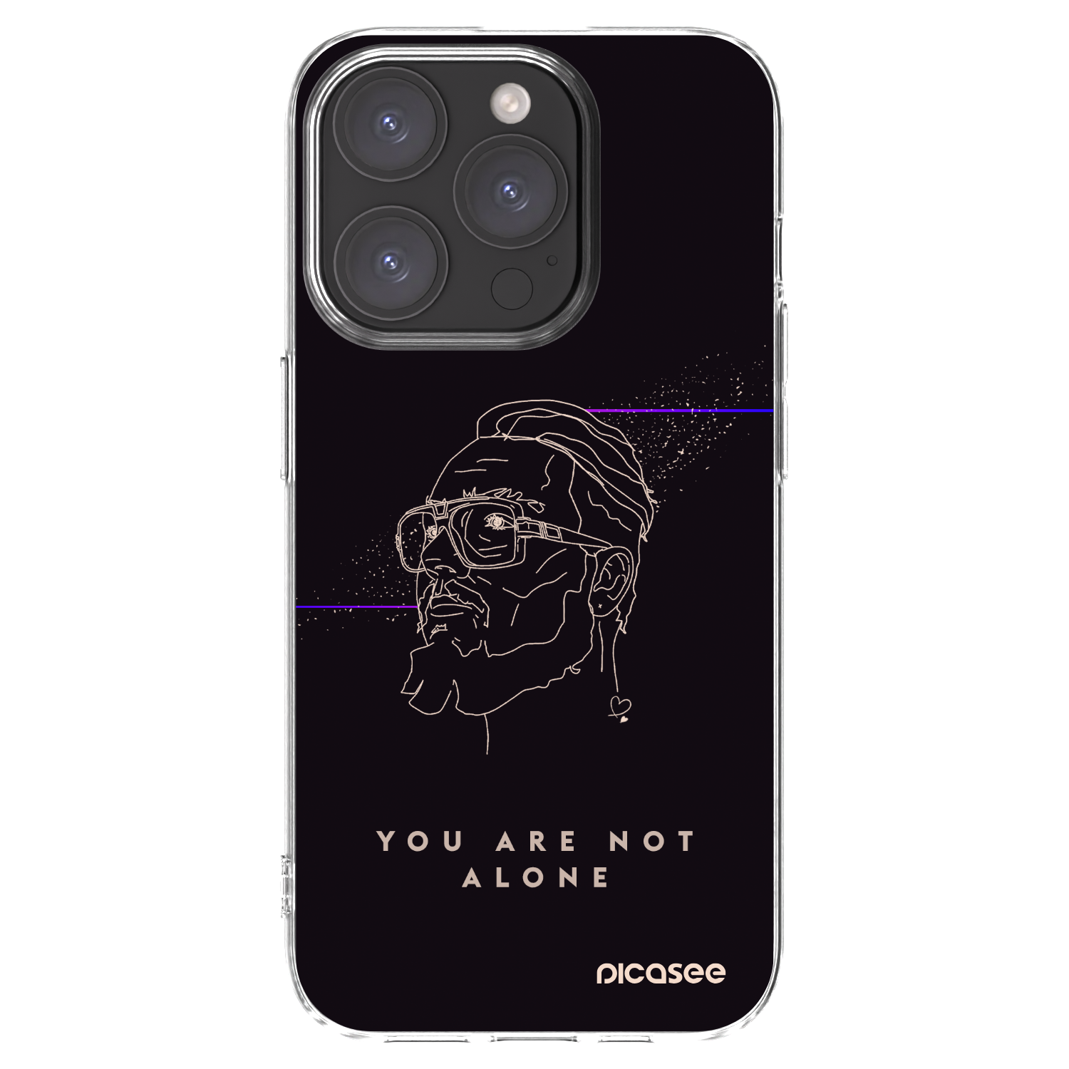 Picasee silikonový průhledný obal pro Apple iPhone 15 Pro - You are not alone