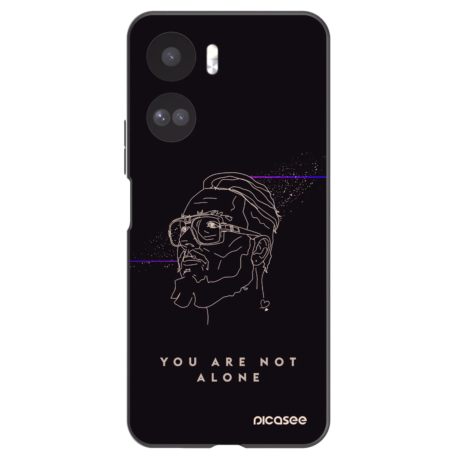 Picasee silikonový černý obal pro Honor 90 Lite 5G - You are not alone