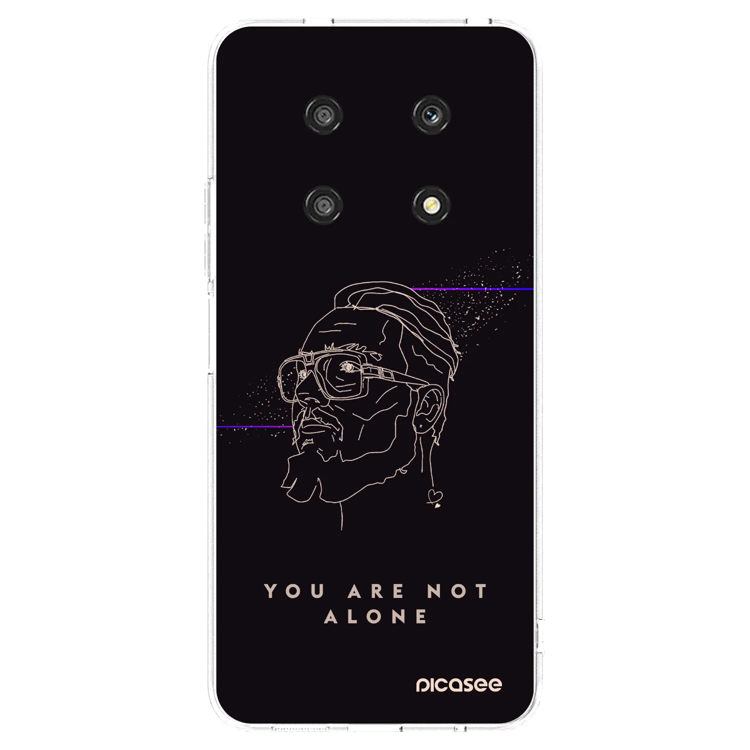 Picasee silikonový průhledný obal pro Honor Magic4 Lite 5G - You are not alone