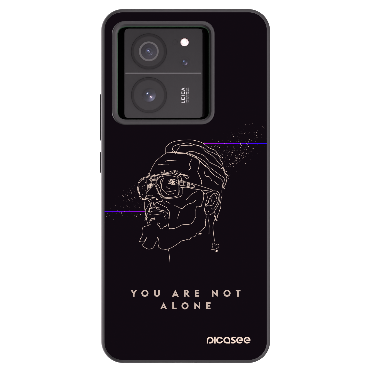 Picasee silikonový černý obal pro Xiaomi 13T - You are not alone