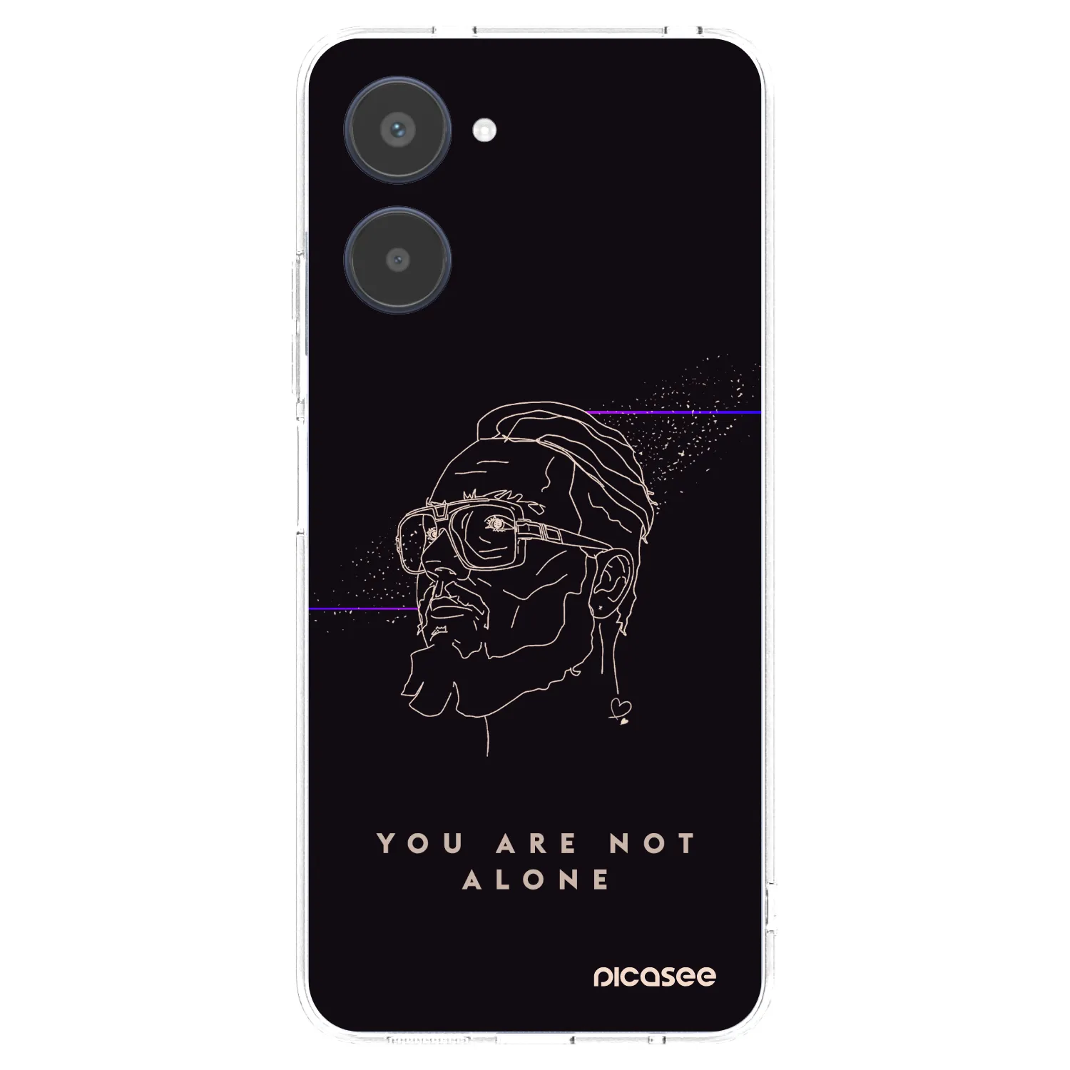Picasee silikonový průhledný obal pro Realme 10 4G - You are not alone